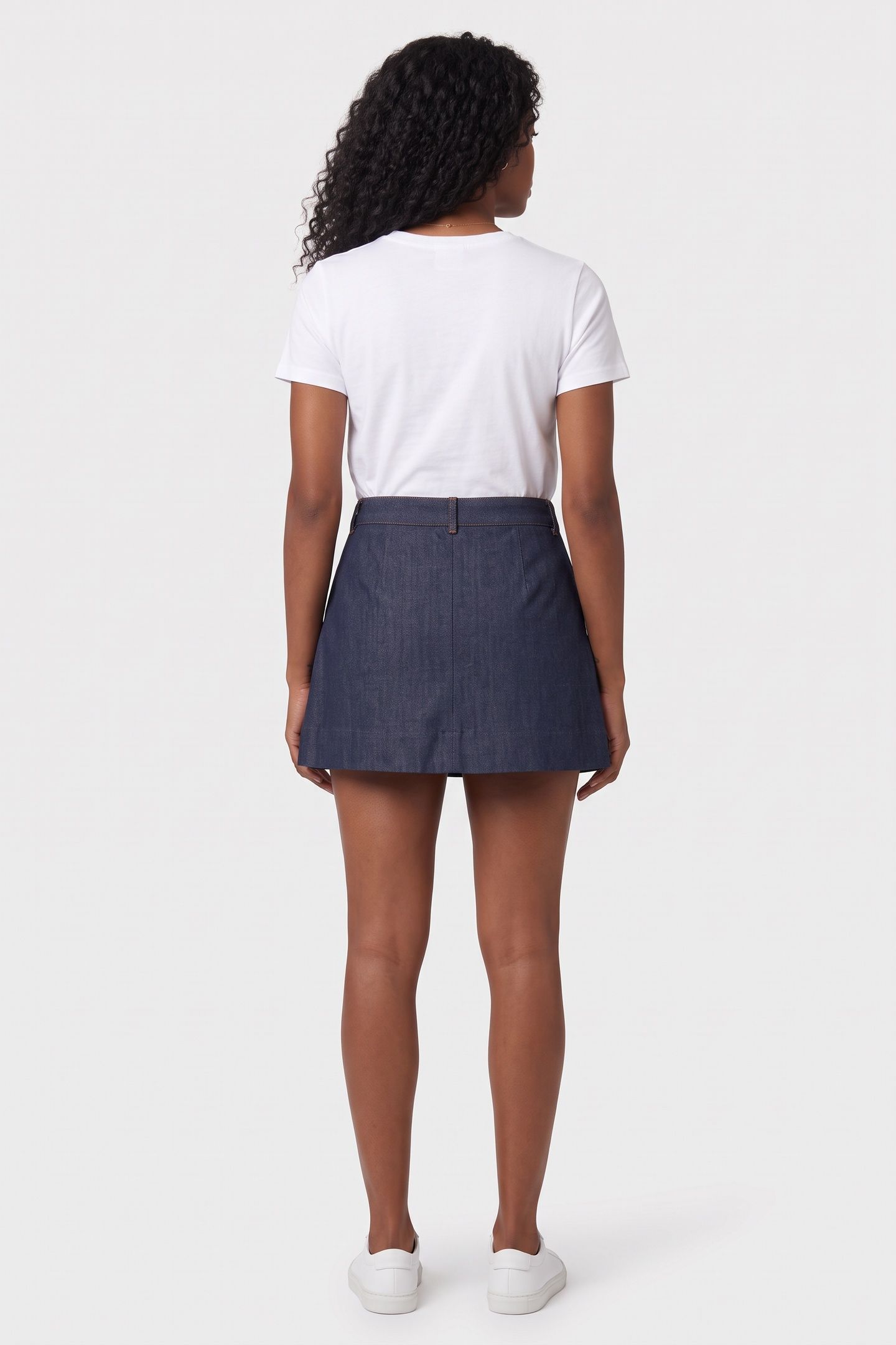 MINI SKIRT PLEATED INDIGO 3