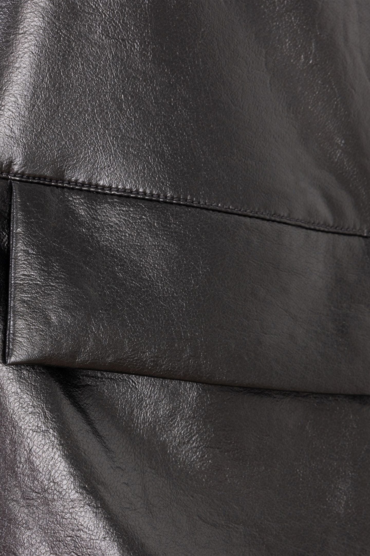 BODYWARMER METALLIC PU GREY 2