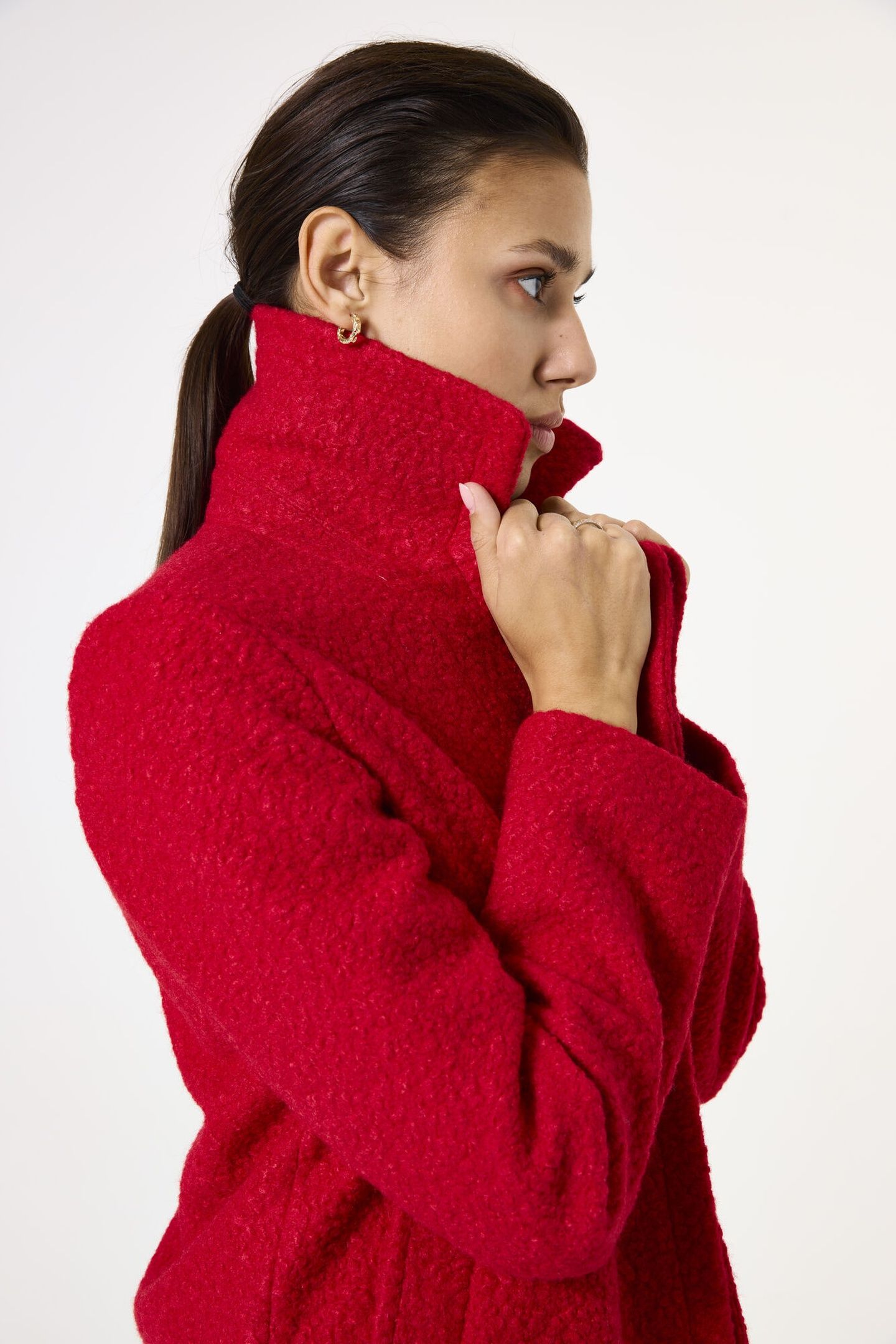 LADIES OUTDOOR JACKET TRUE RED 5