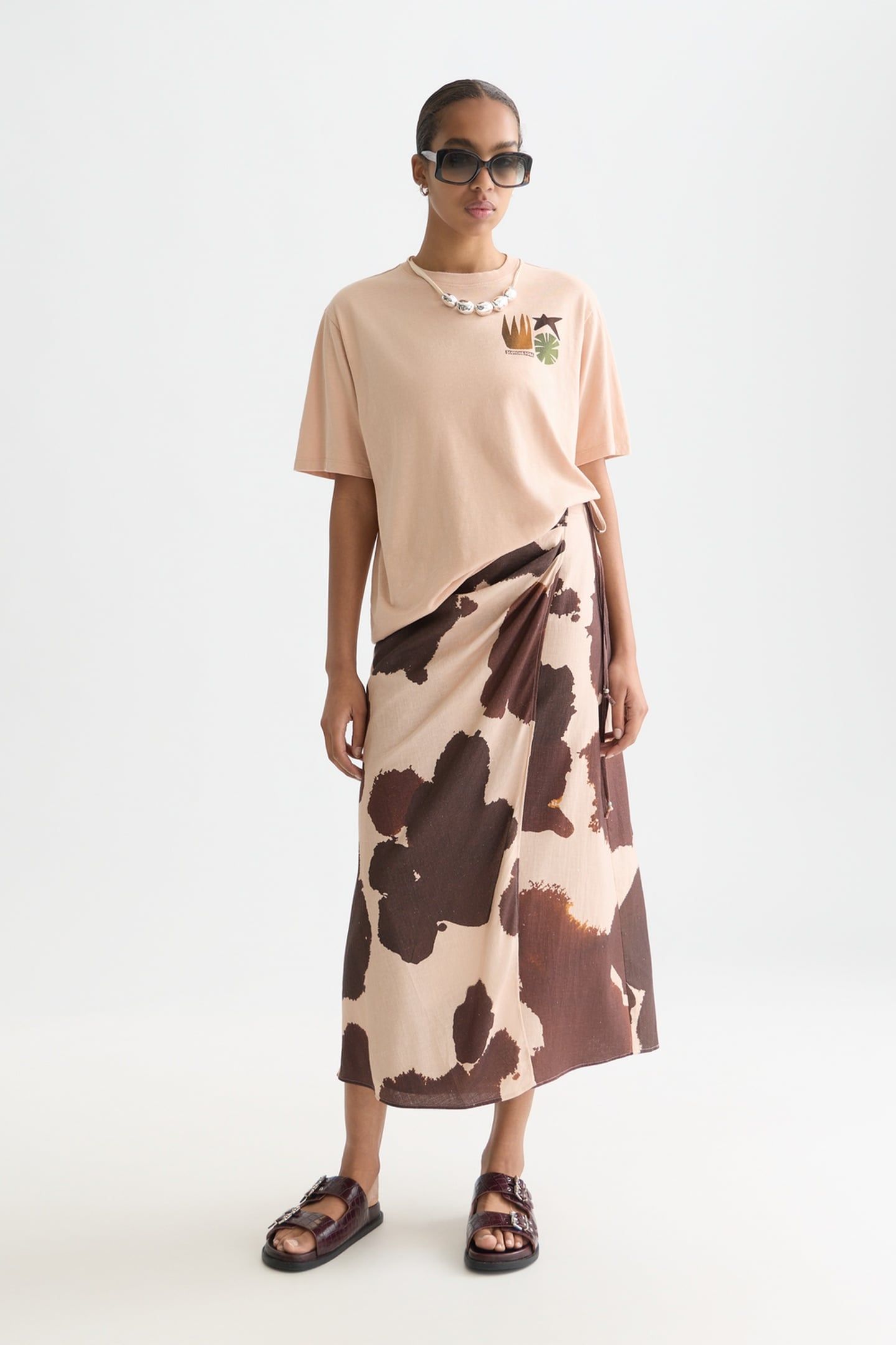 FRONT BACK ARTWORK LOOSE-FIT T-SHIRT ROSE DUST 3