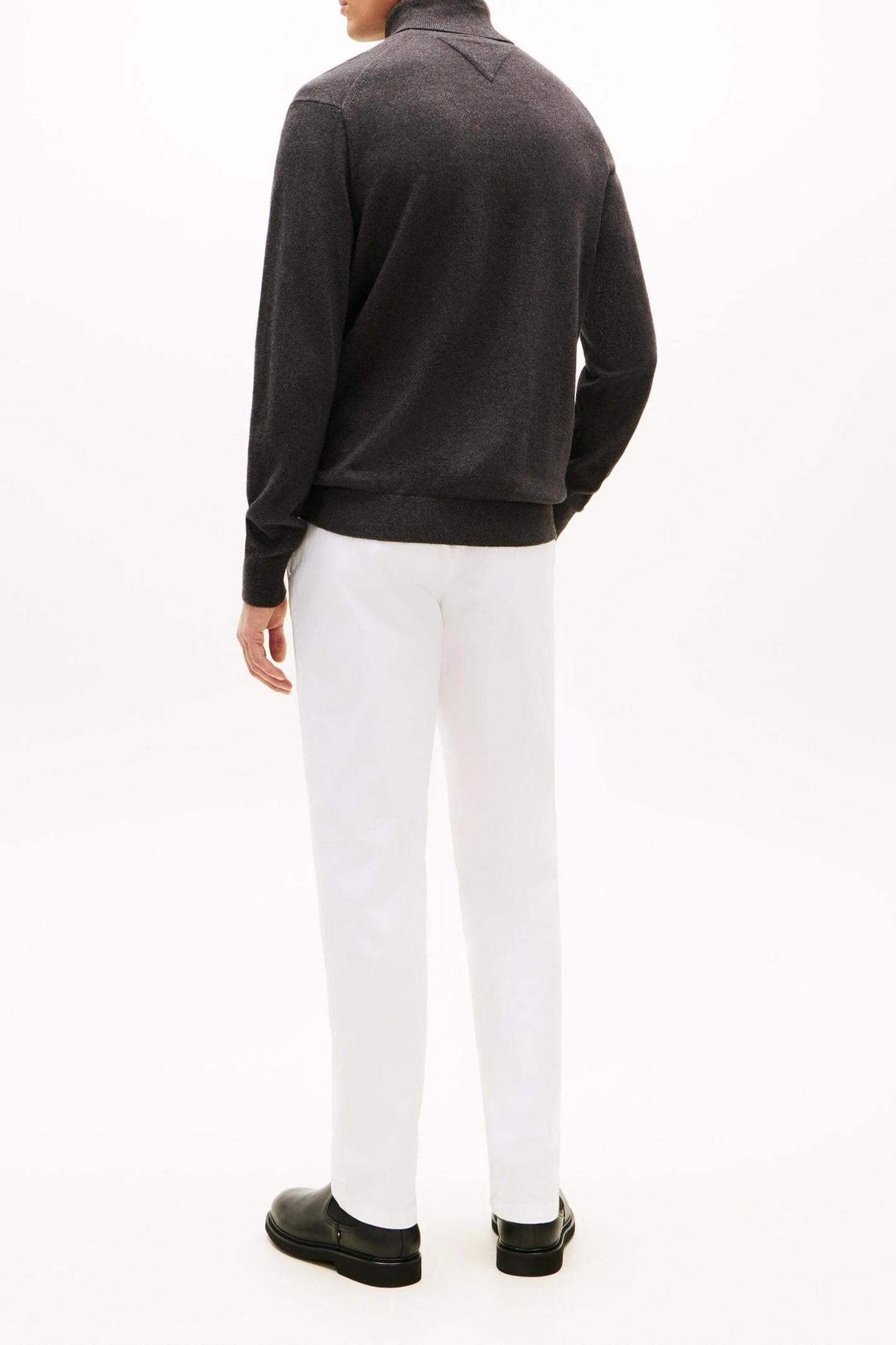 PIMA COTTON CASHMERE SWEATER DARK GREY HEATHER 7