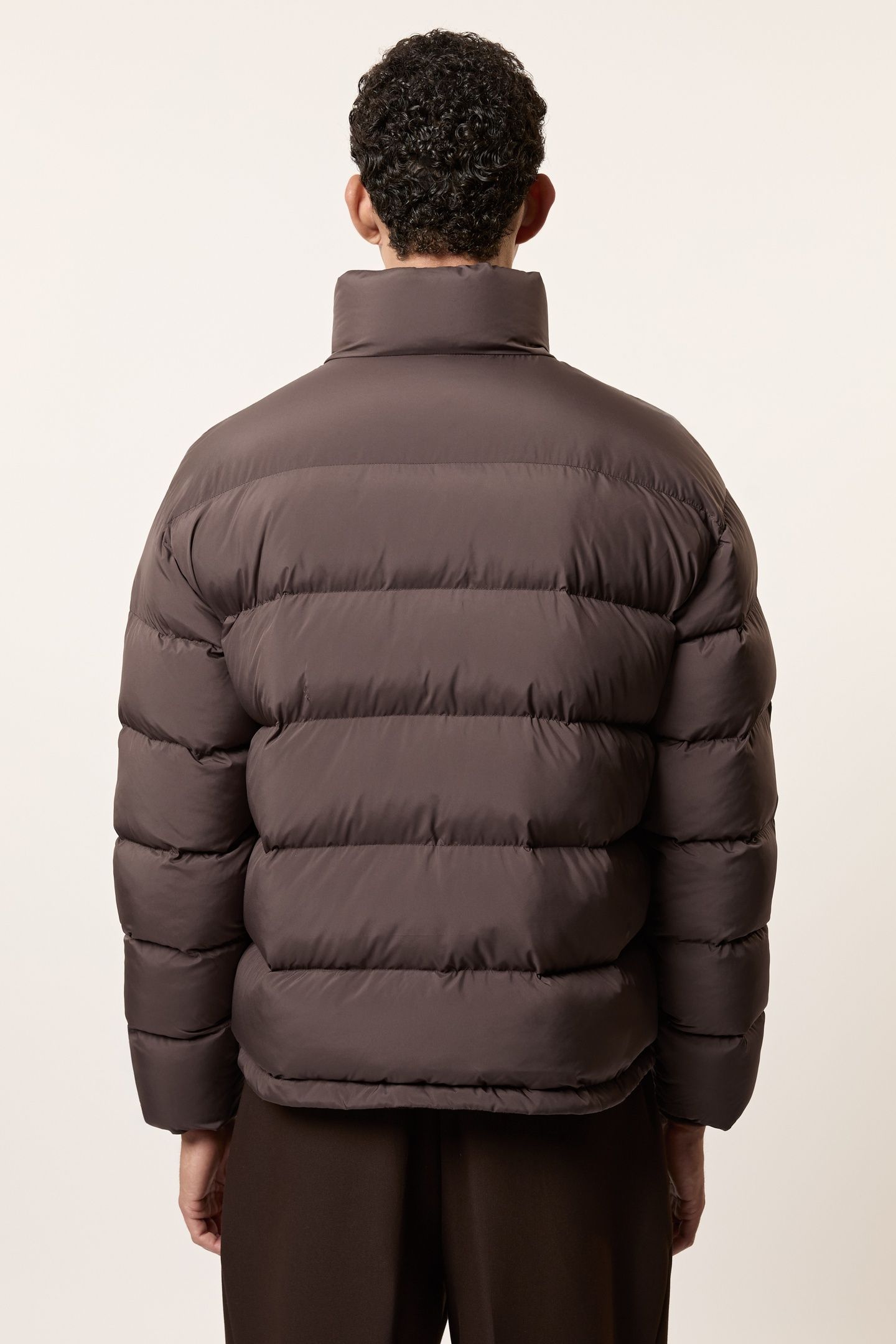 LS QUILTED PUFFER JACKET BROWN 3