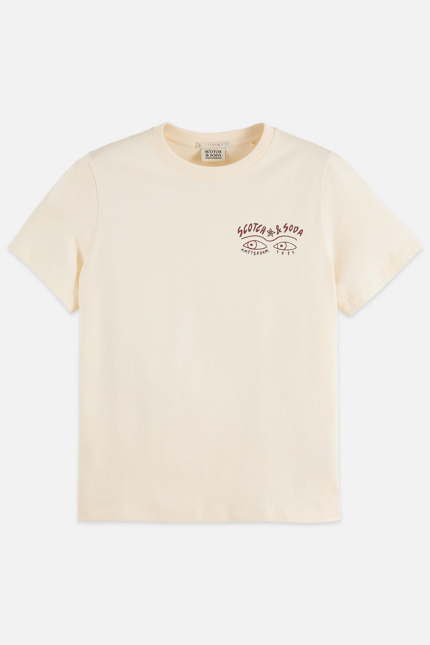 SMALL CHEST ARTWORK REGULAR FIT T-SHIRT EGGNOG 4