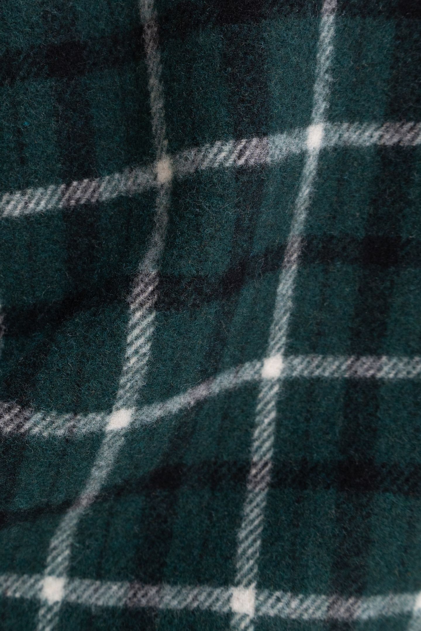 BOYS’ GREEN CHECK FUR-LINED OVERSHIRT JACKET 8