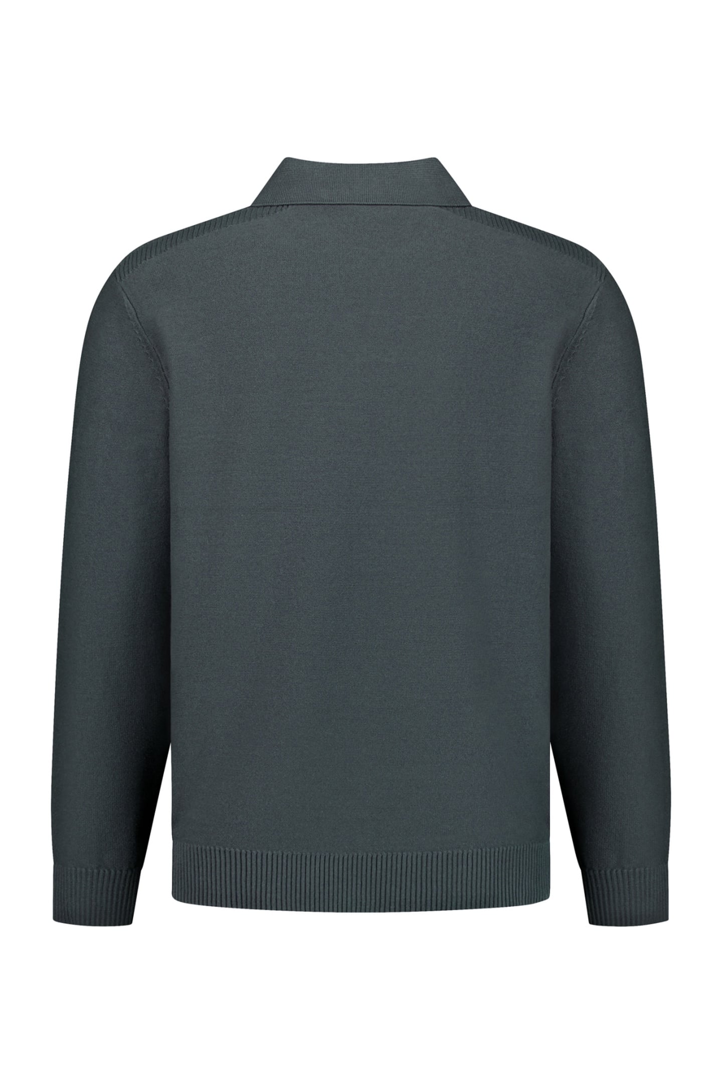 PULLOVER V-COLLAR SHOULDER DETAIL DARK STEEL 6