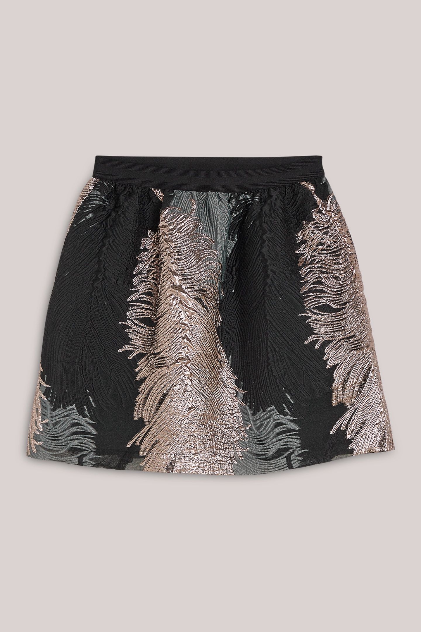 SKIRT LEAVES JACQUARD PRINTS 3