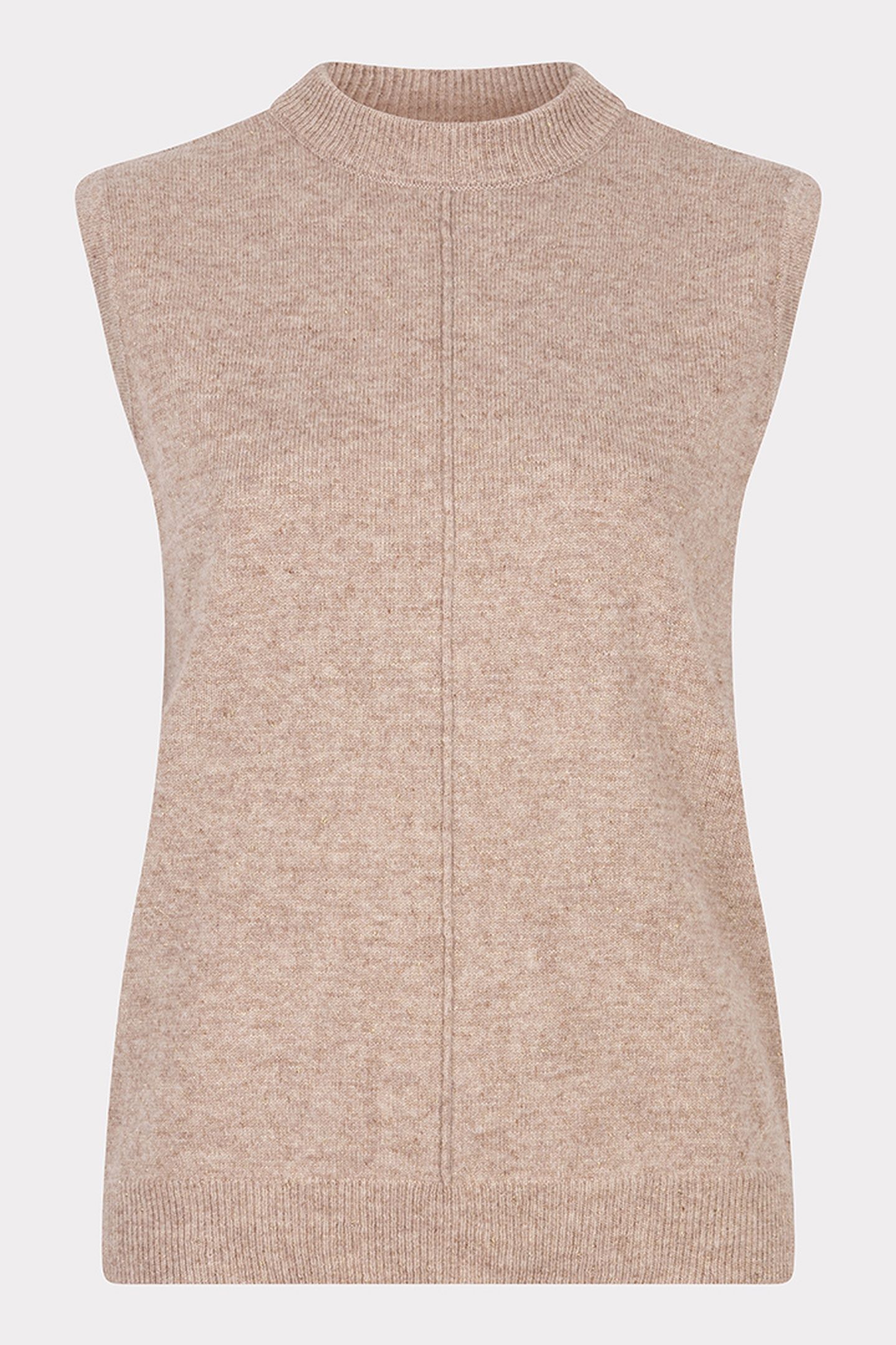 SWEATER COL SLV/LSS WOOL TAUPE 4