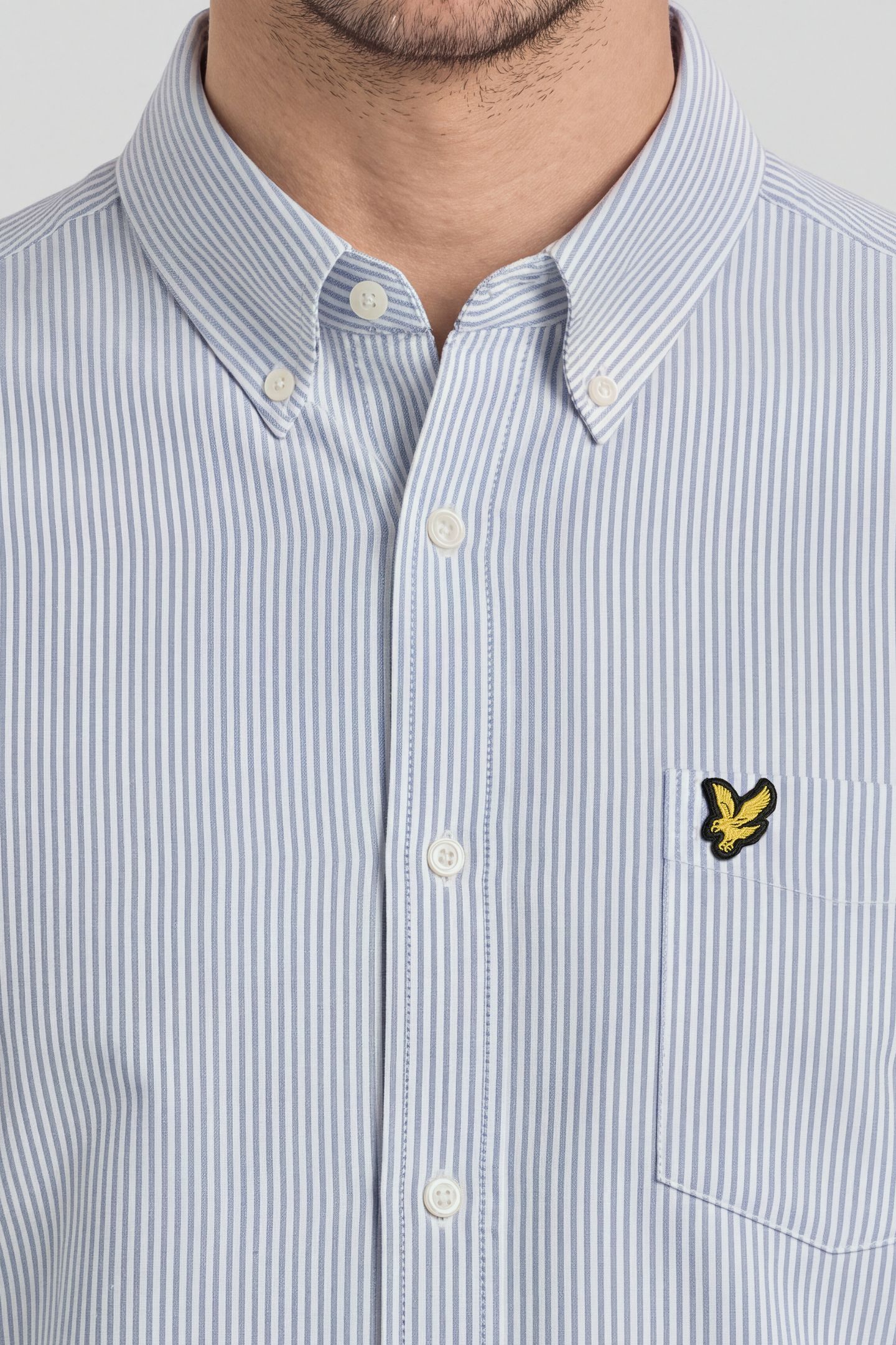 STRIPE OXFORD SHIRT EVERGLADE/WHITE 5