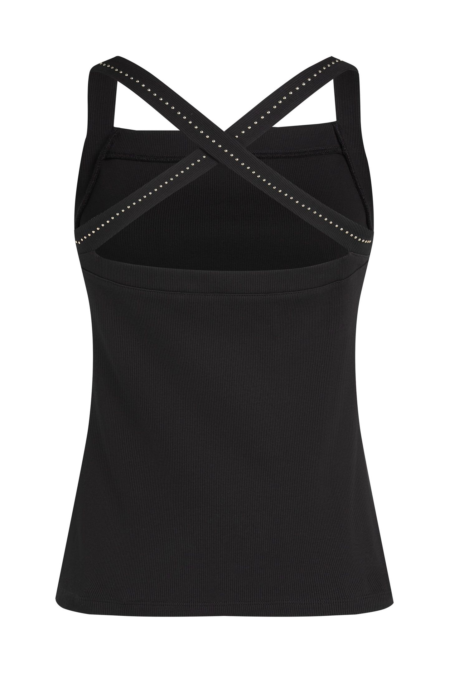 MINI STUD DETAIL TANK TOP BLACK 5