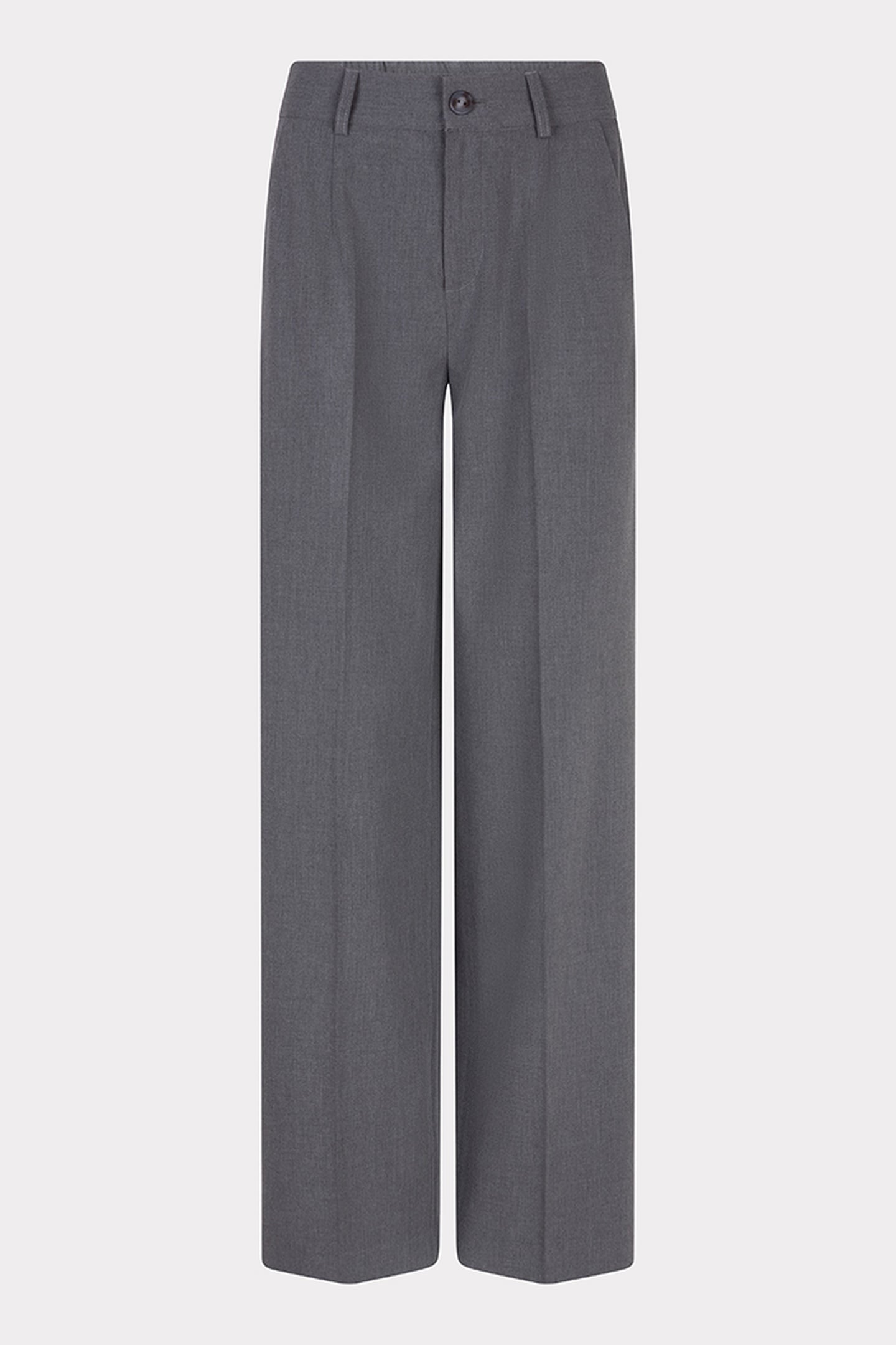 TROUSERS WIDE LEG ELASTIC MELANGE GREY MELANGE 5