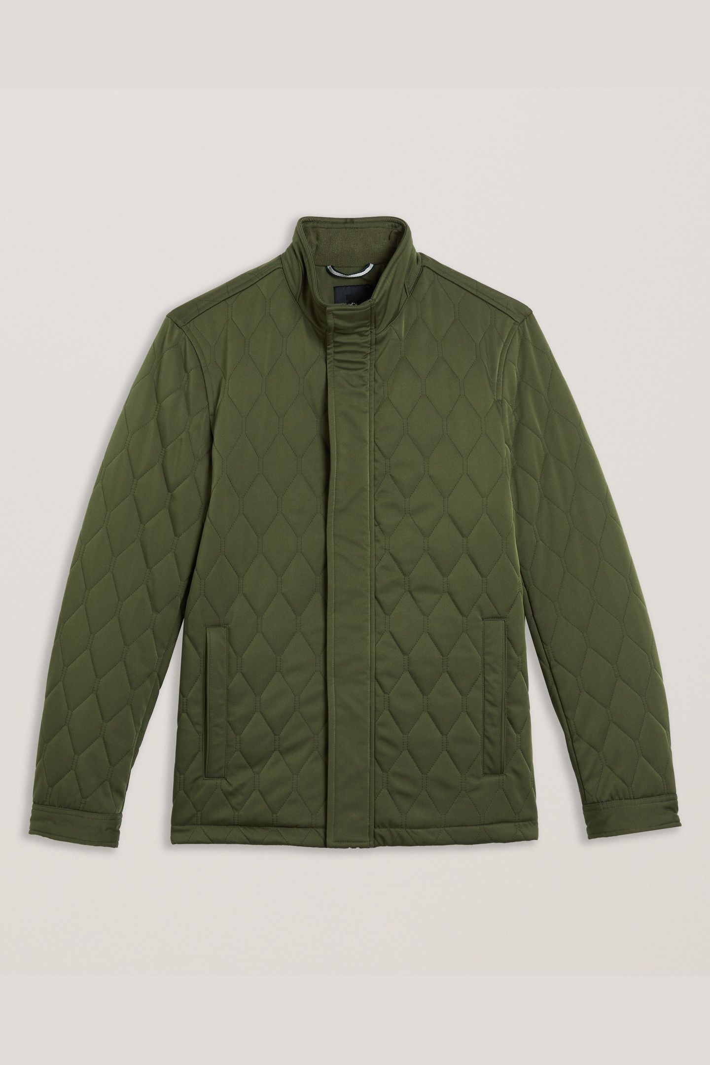 ZAMPA QUILTED FUNNEL JACKET MID-GREEN 3