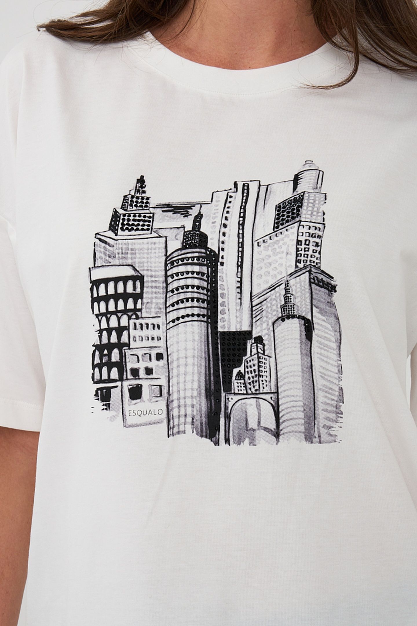T-SHIRT SKYLINE OFF WHITE 7