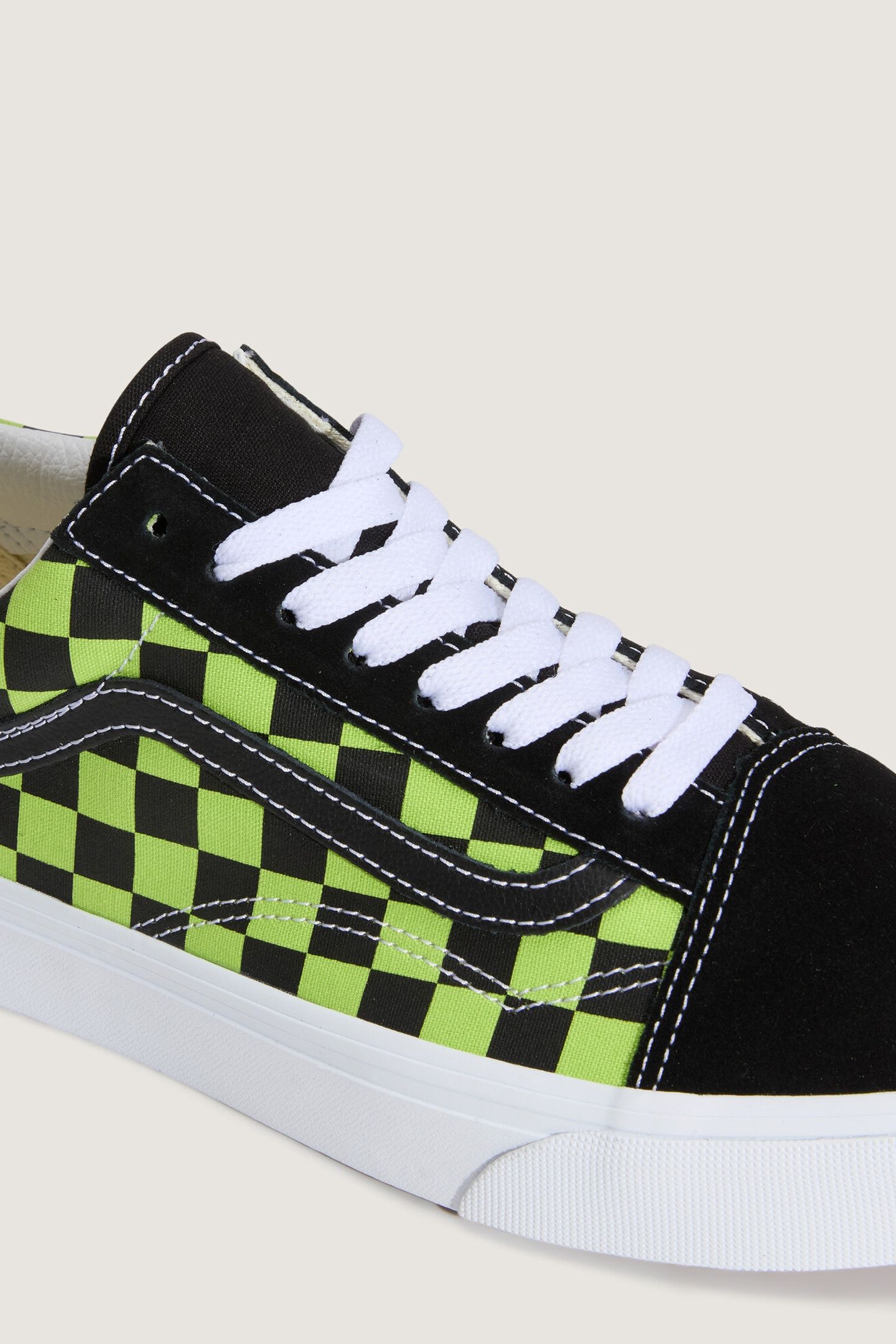 UNISEX OLD SKOOL CHECKERBOARD BLACK/GREEN FOAM 3