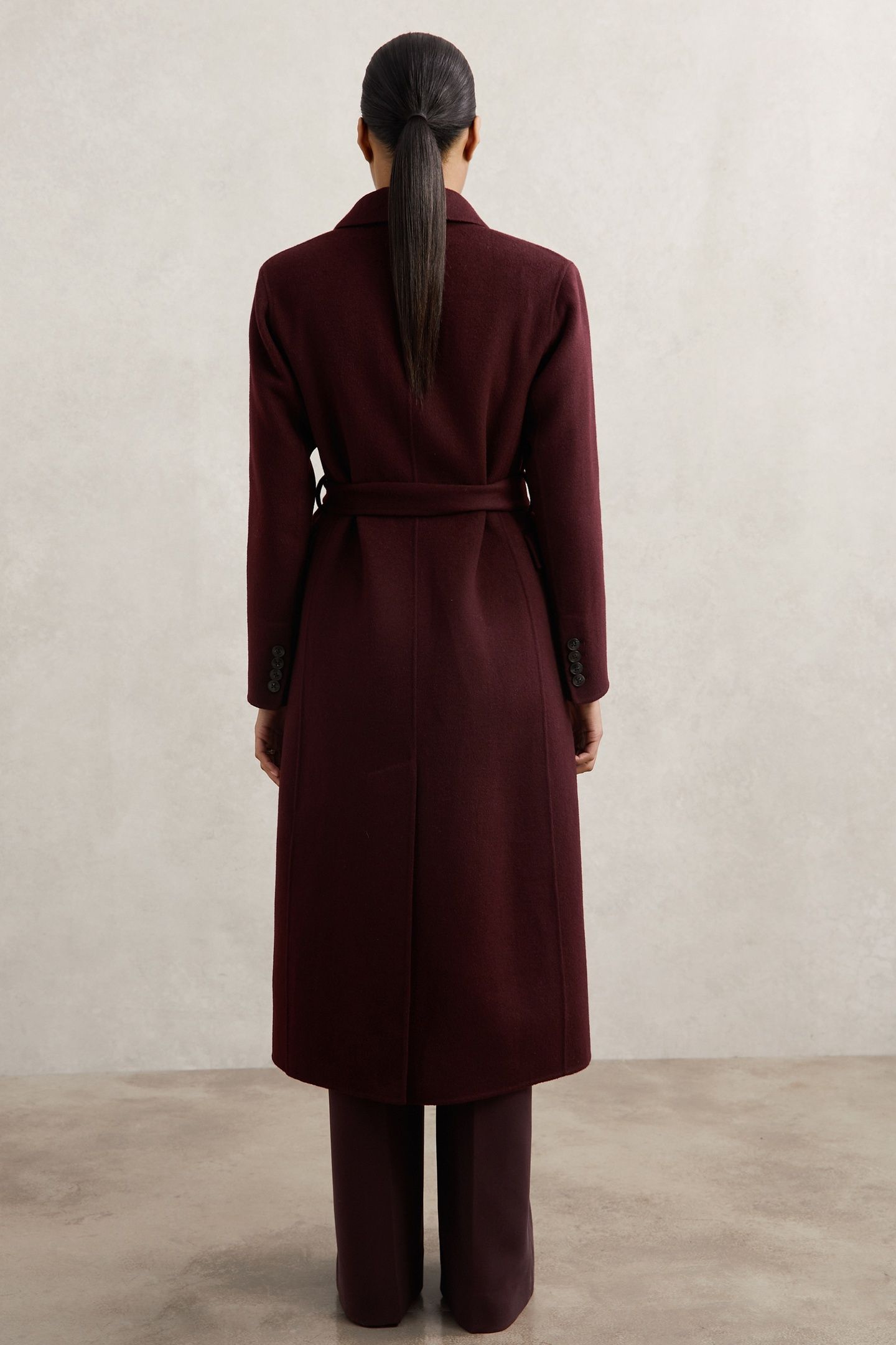 DB BLINDSEAM COAT BURGUNDY 3