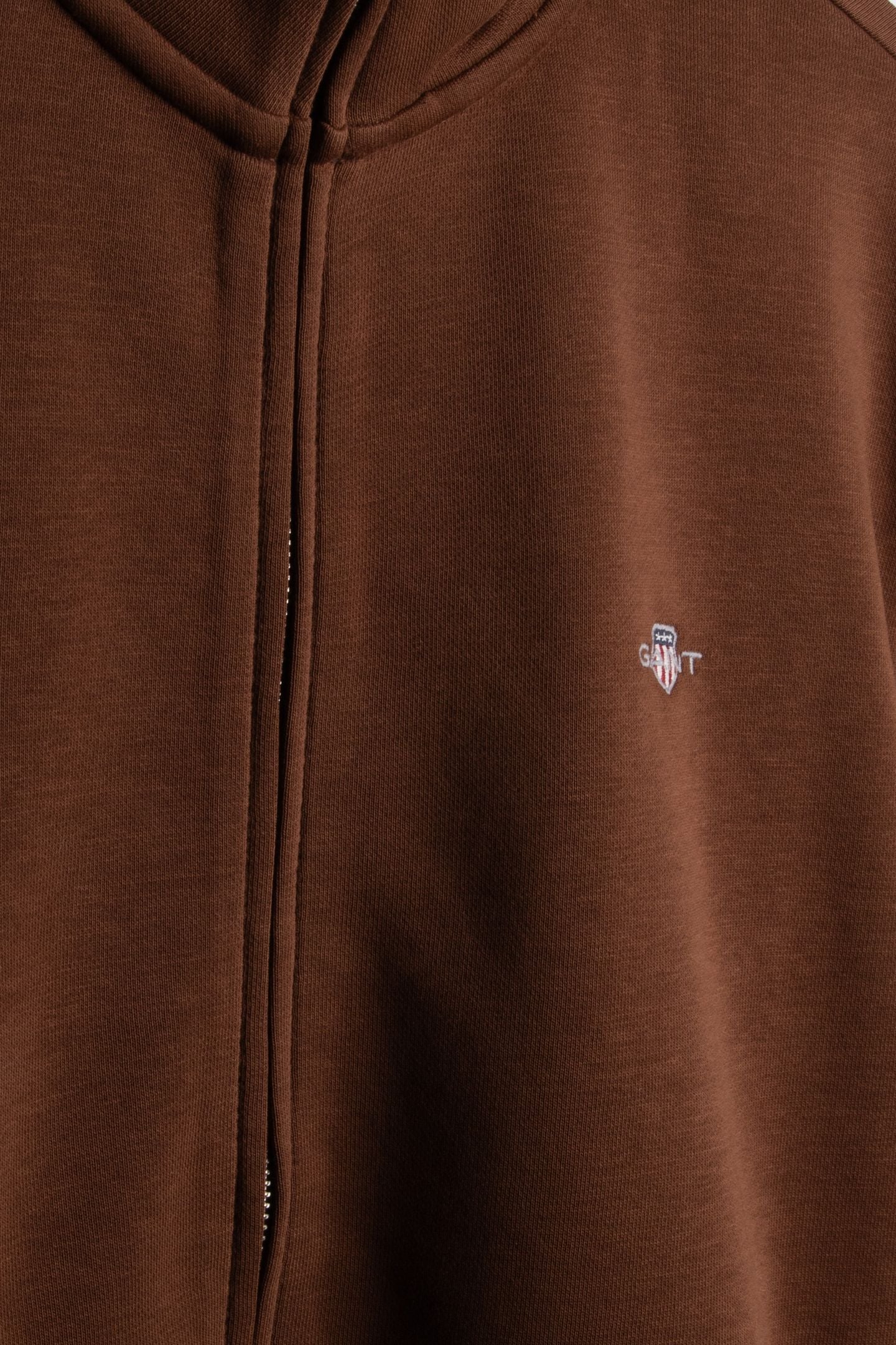 REG SHIELD FULL ZIP SWEAT MAHOGANY BROWN 4