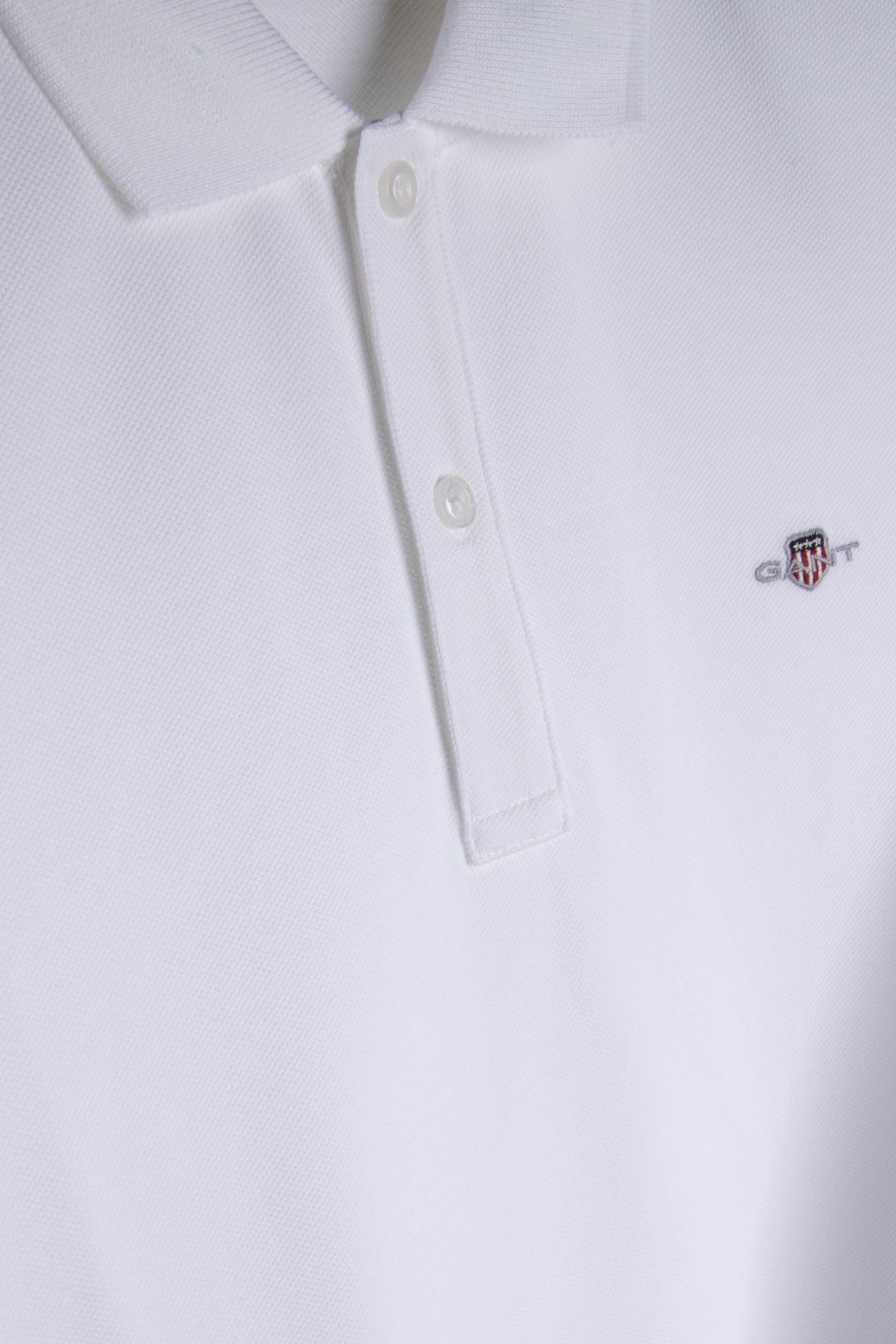 TEEN UNISEX SHIELD SS PIQUE WHITE 4