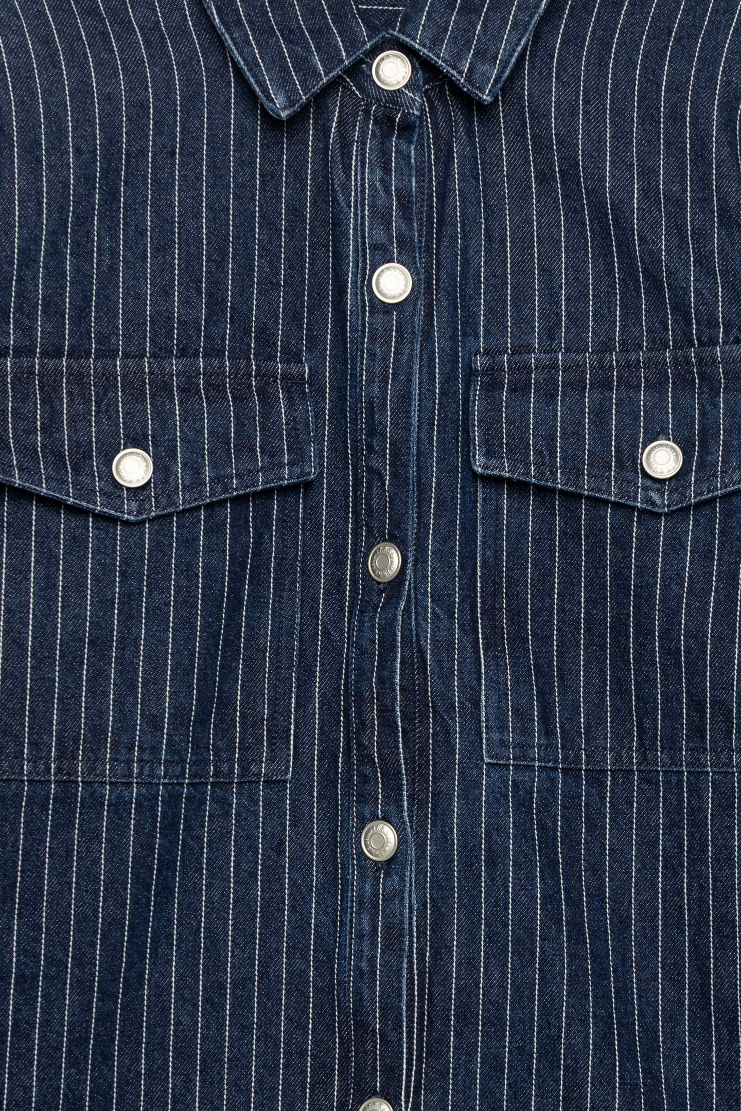 WHITE DENIM STRIPED SHIRT 8