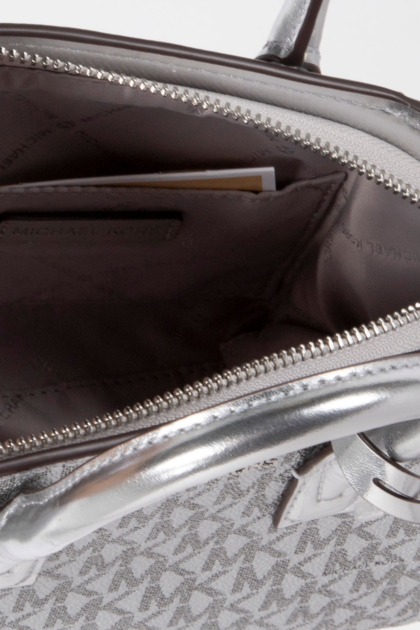 EXTRA SMALL SATCHEL CROSSBODY SILVER 5