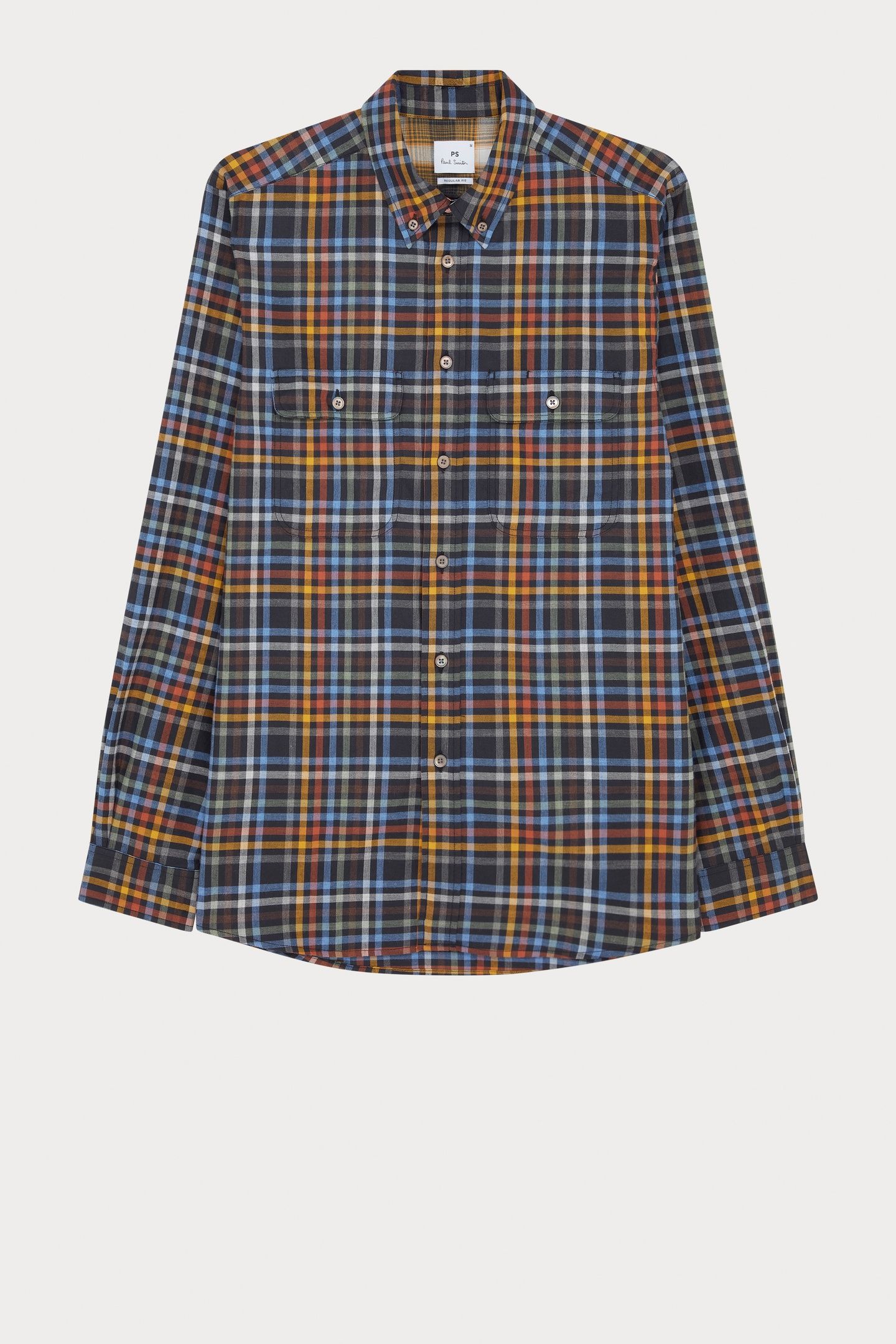 MENS LS REGULAR FIT BD SHIRT MULTI COLOURED 4