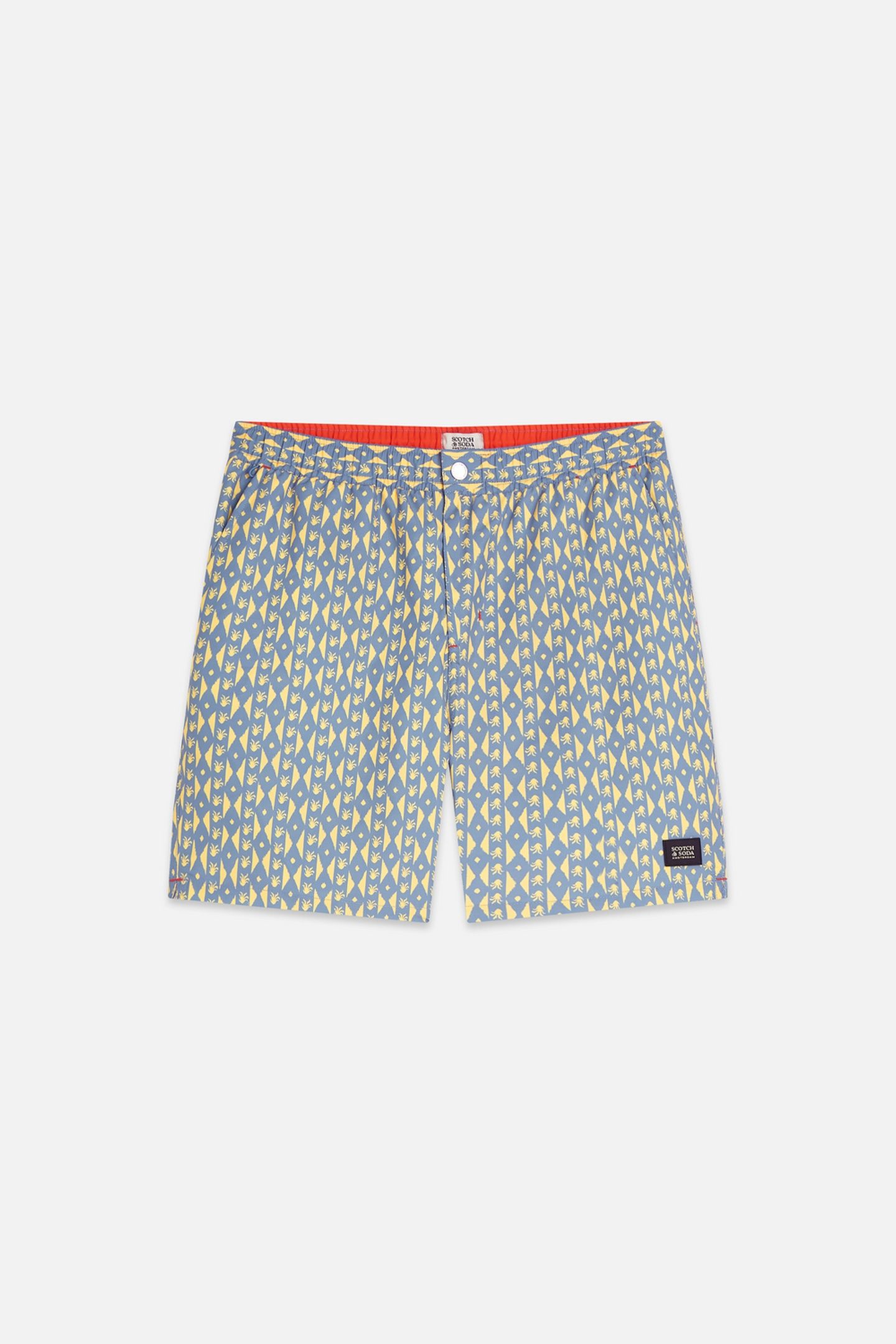PRINTED MIDLENGTH SWIM SHORTS MEDIUM BLUE 3