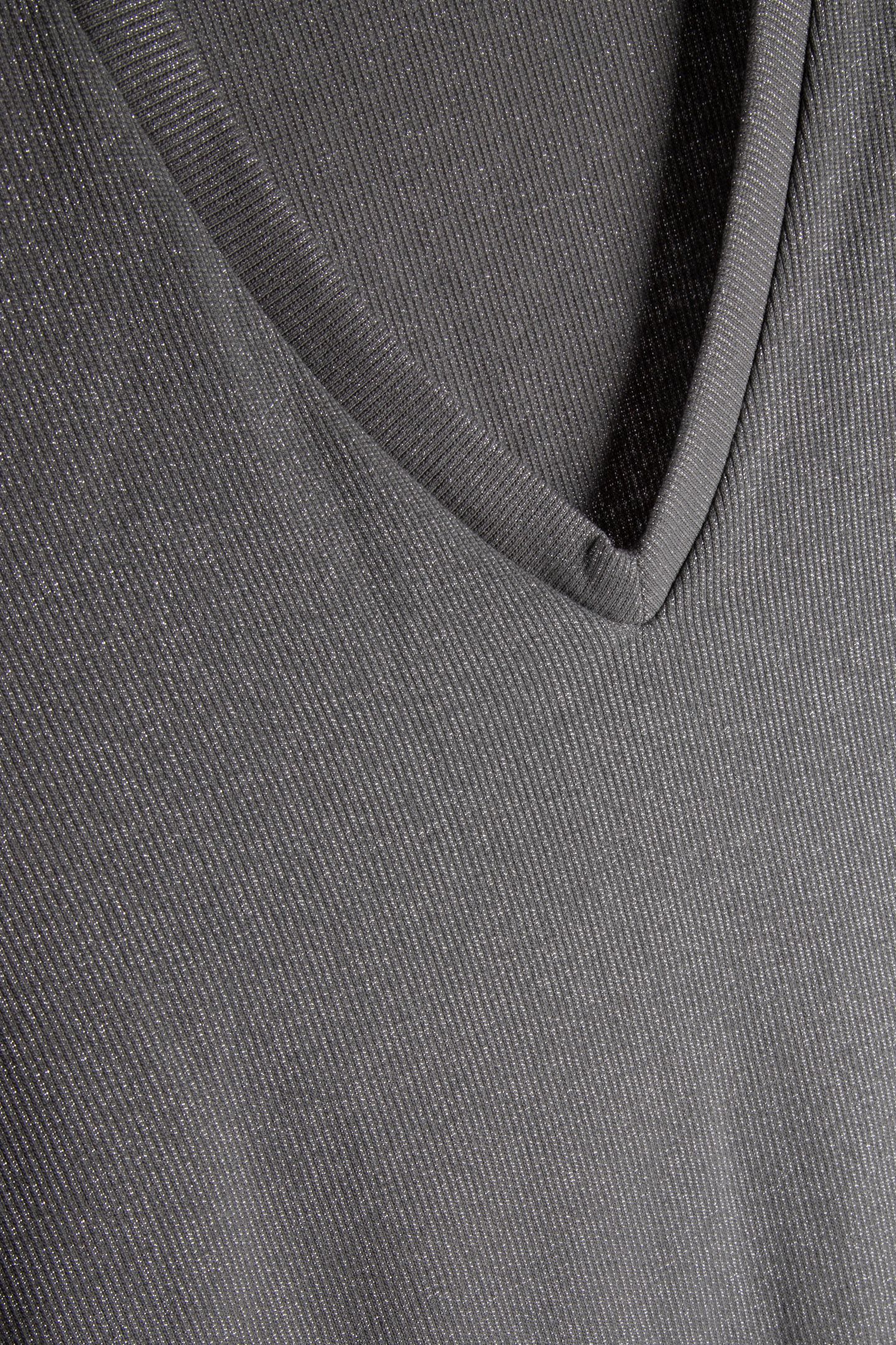GREY METALLIC MESH T-SHIRT 4