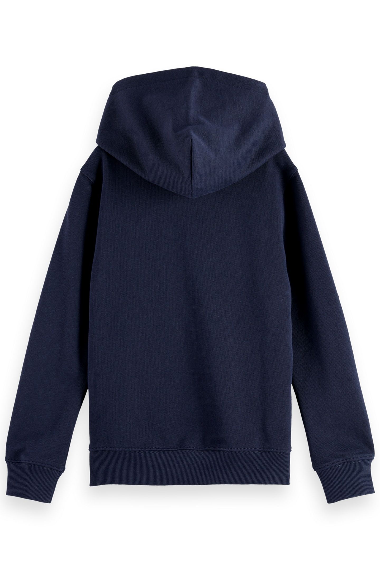 BOYS REGULAR-FIT LOGO BADGE ZIP THROUGH HOODIE SKY CAPTAIN 2