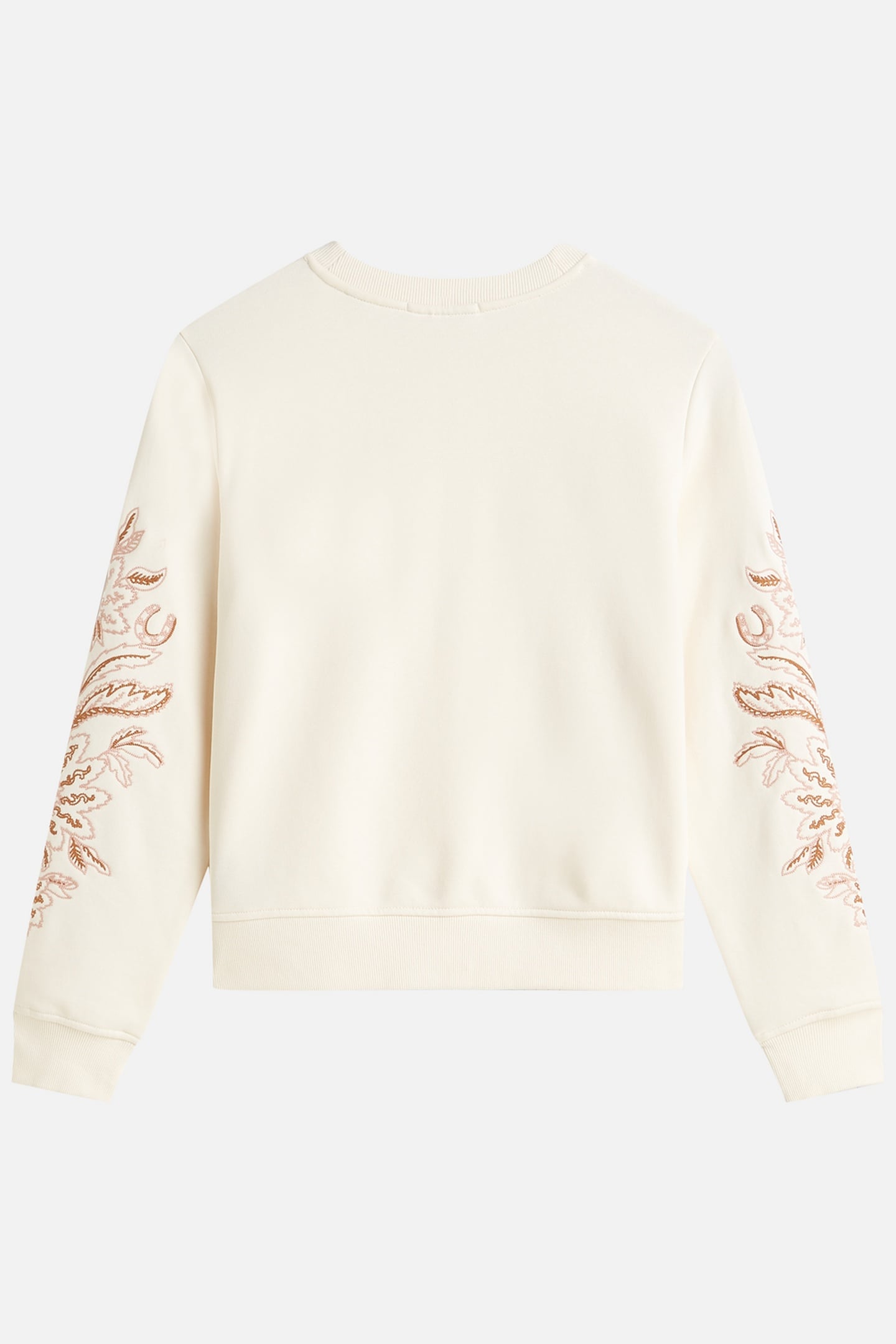 EMBROIDERED REGULAR-FIT SWEATSHIRT EGGNOG 4