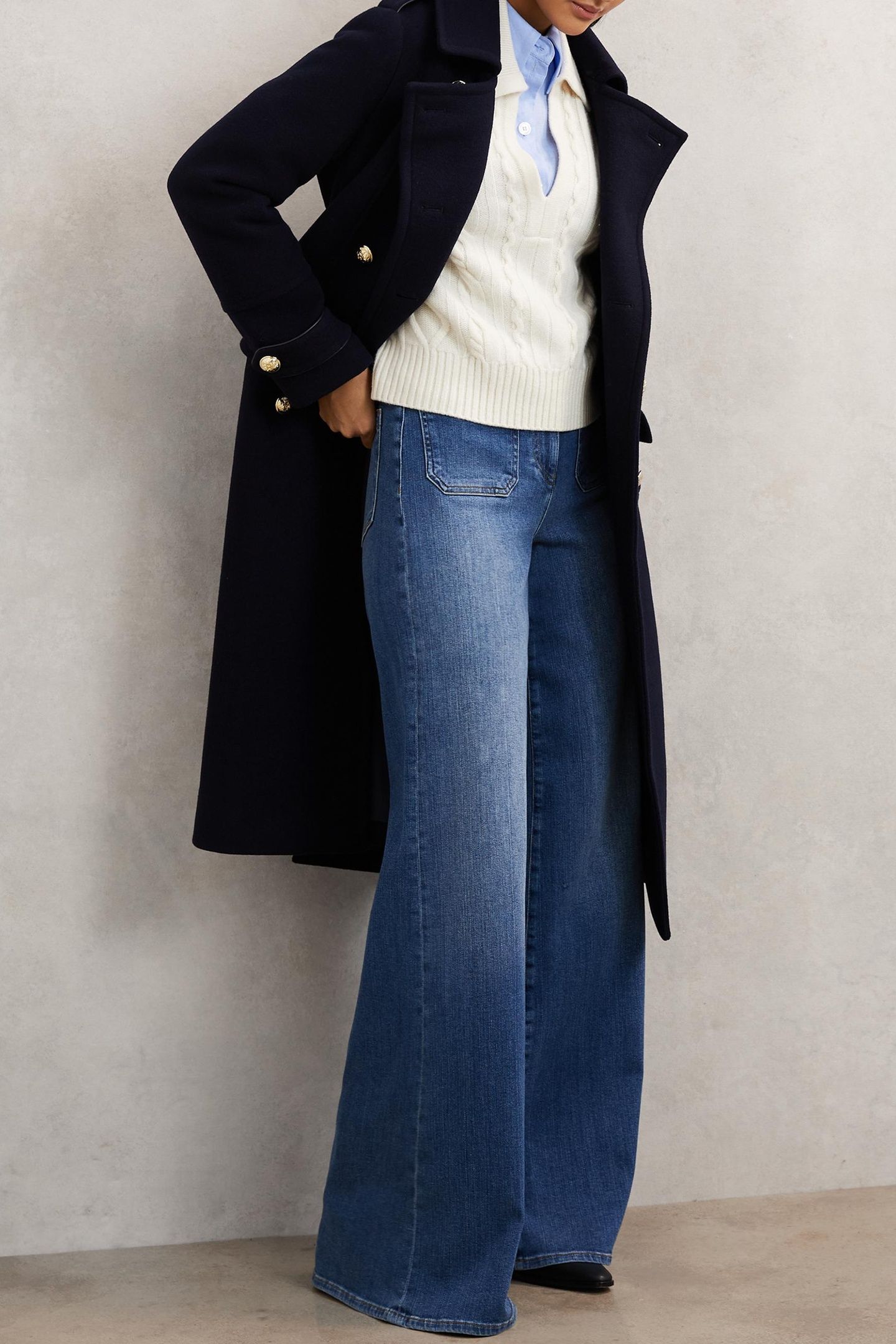 CABLE STITCH JUMPER IVORY 1