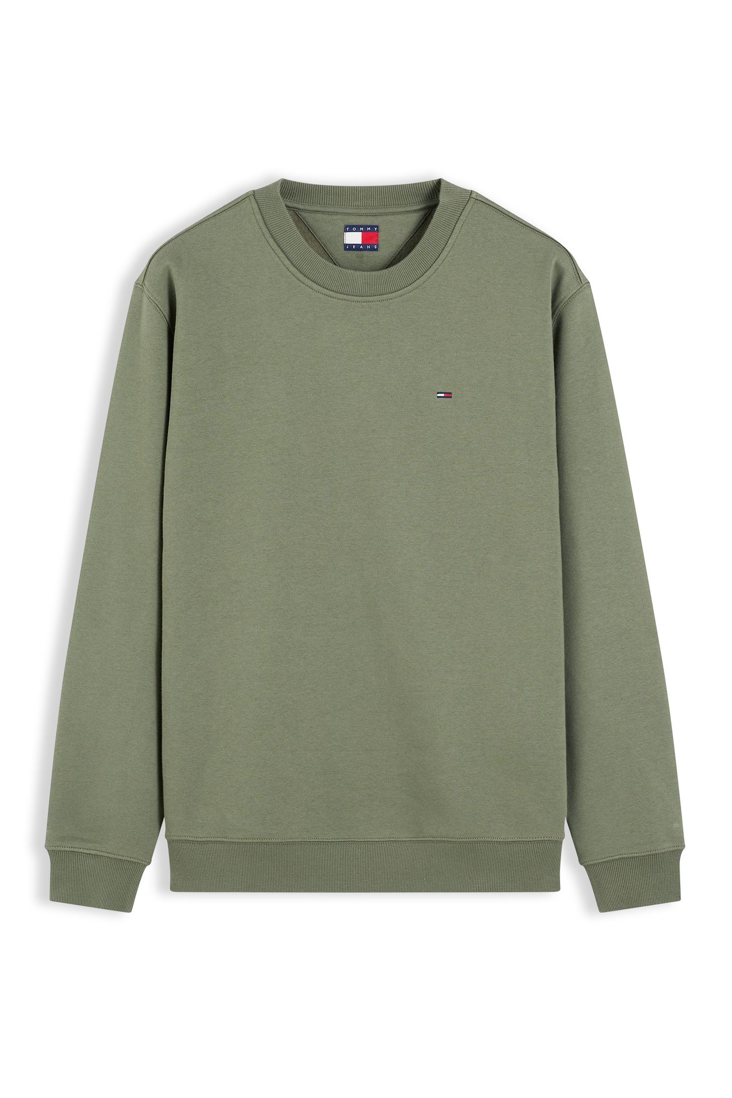 REGULAR SMALL FLAG CREW NECK SWEATSHIRT GREEN 4