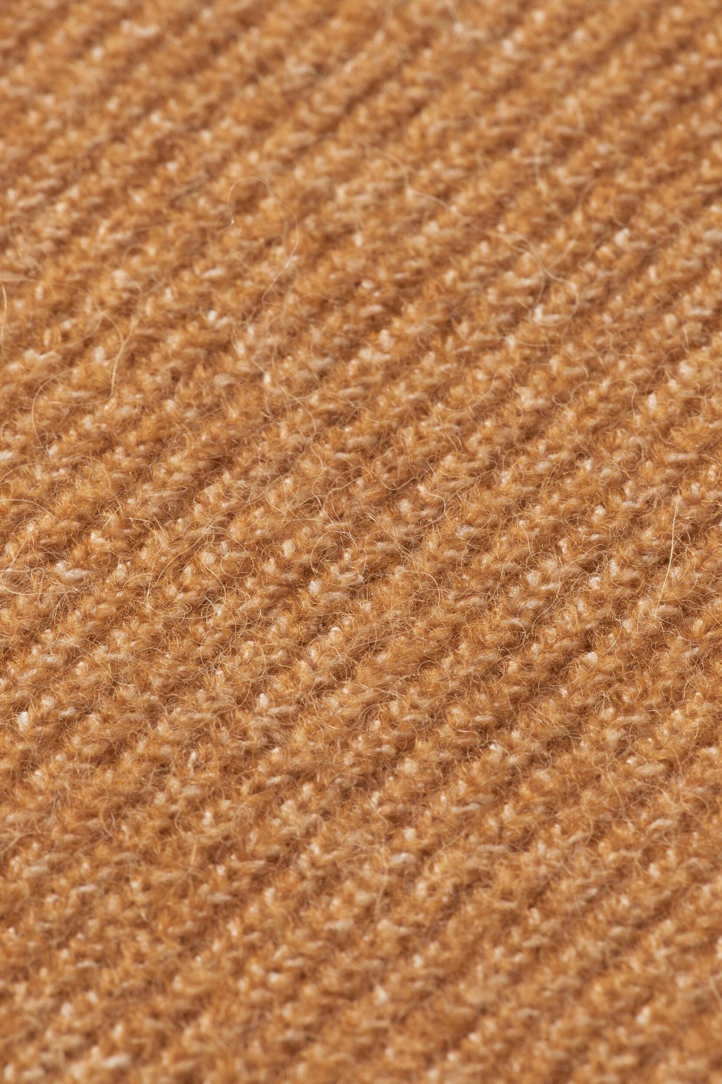 FUZZY CREW NECK PULLOVER TOBACCO MELANGE 6