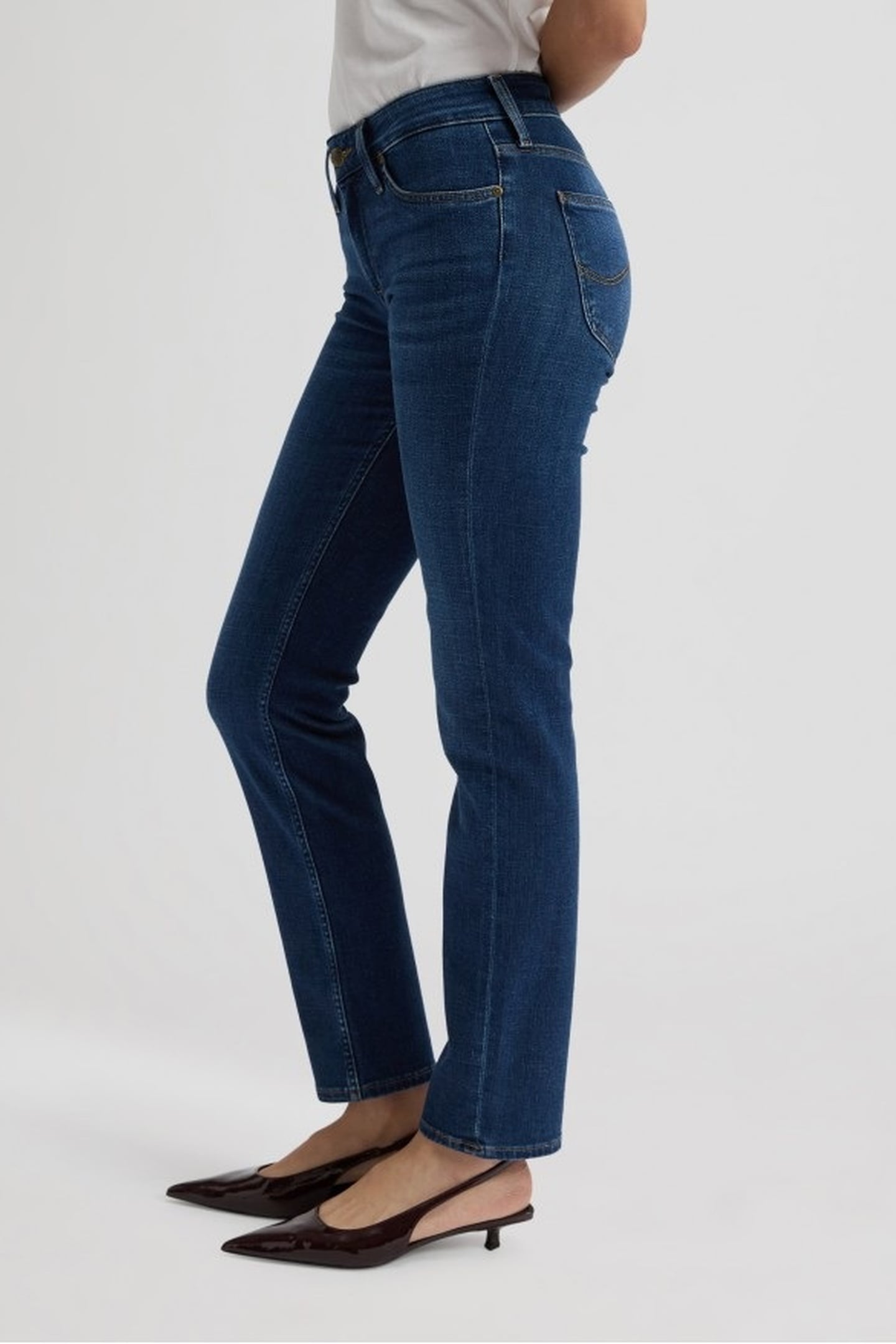 ELLY MID VOYAGE SLIM STRAIGHT JEANS DENIM BLUE 4