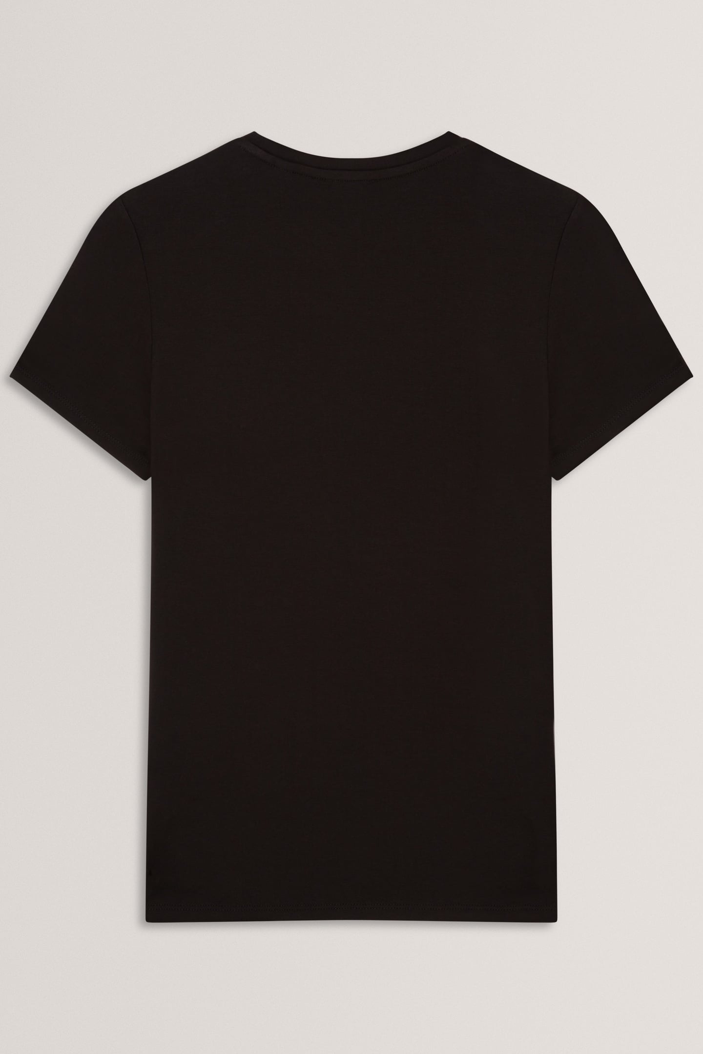 PRINTED FITTED TEE BLACK 4
