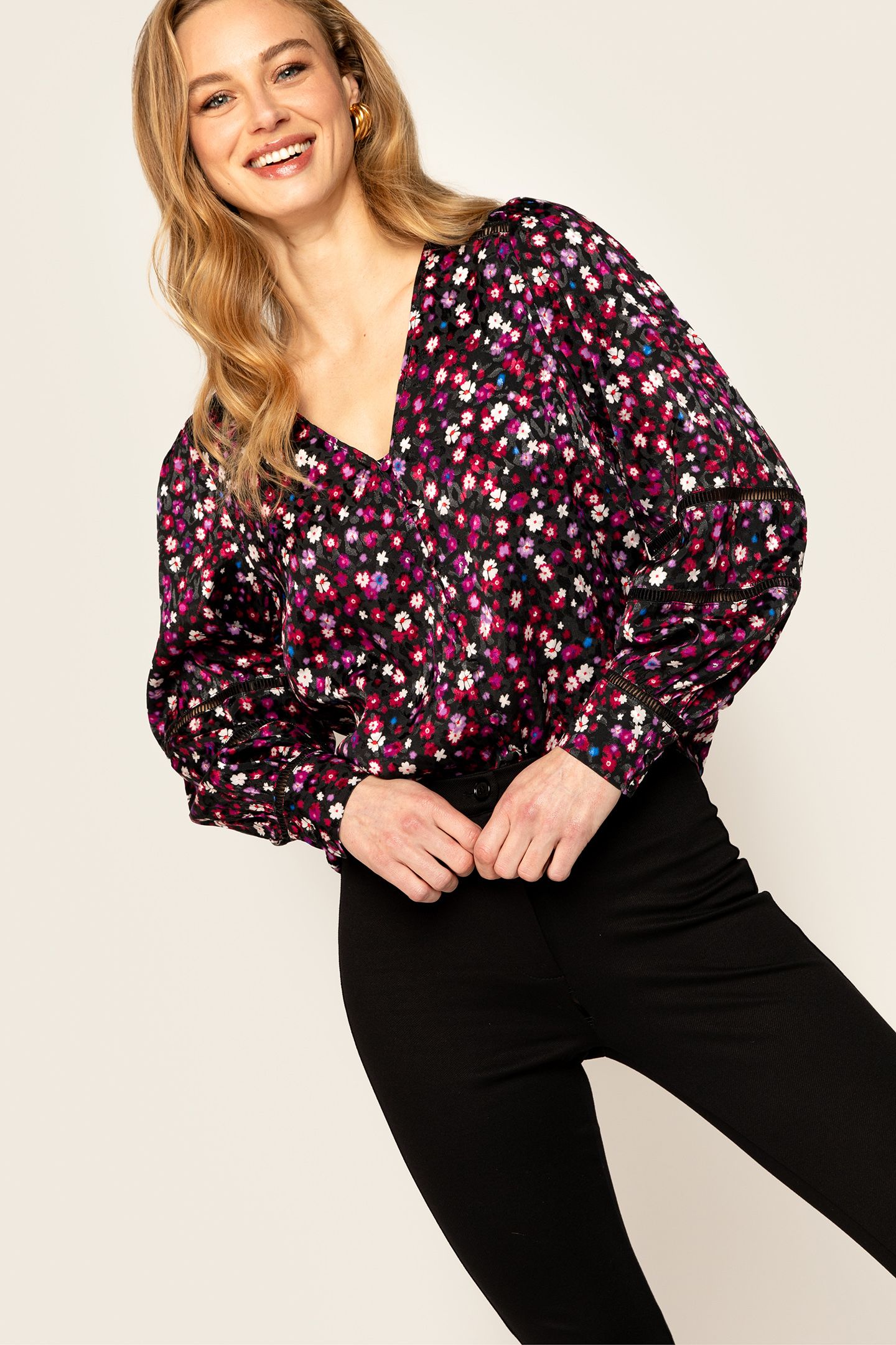 BOSSA BLOUSE RASPBERRY ROSE 2