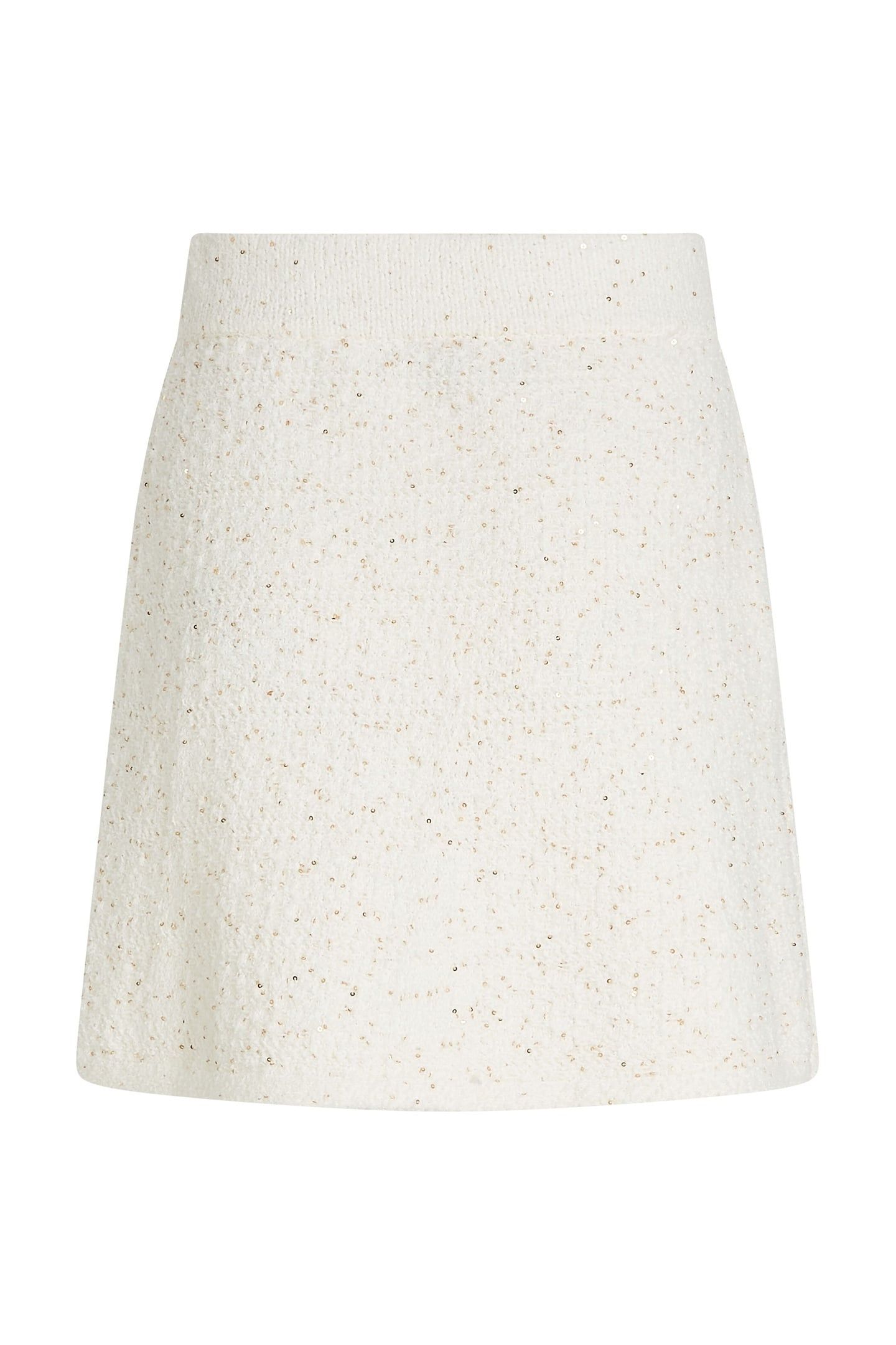 BOUCLE KNIT SKIRT CANNOLI CREAM 5