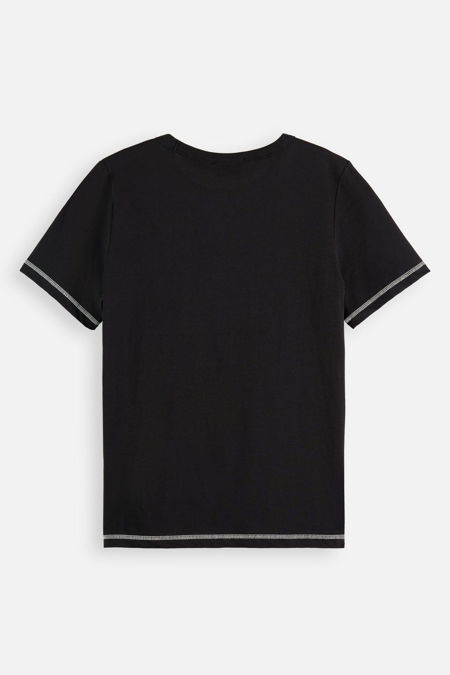 FLATLOCK ARTWORK REGULAR FIT T-SHIRT BLACK 2