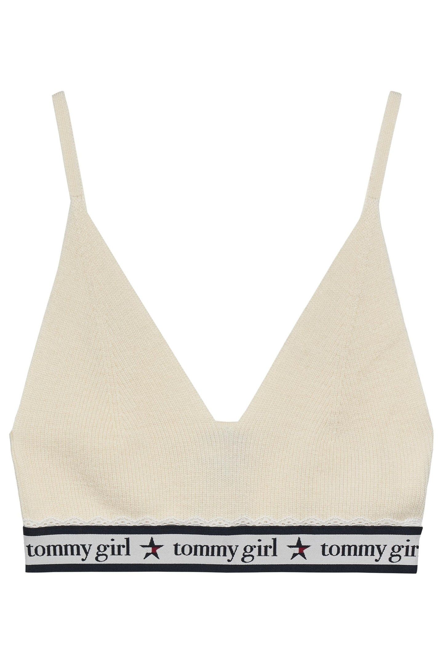 TG KNITTED WOOL BRA CREAMY WHITE 1