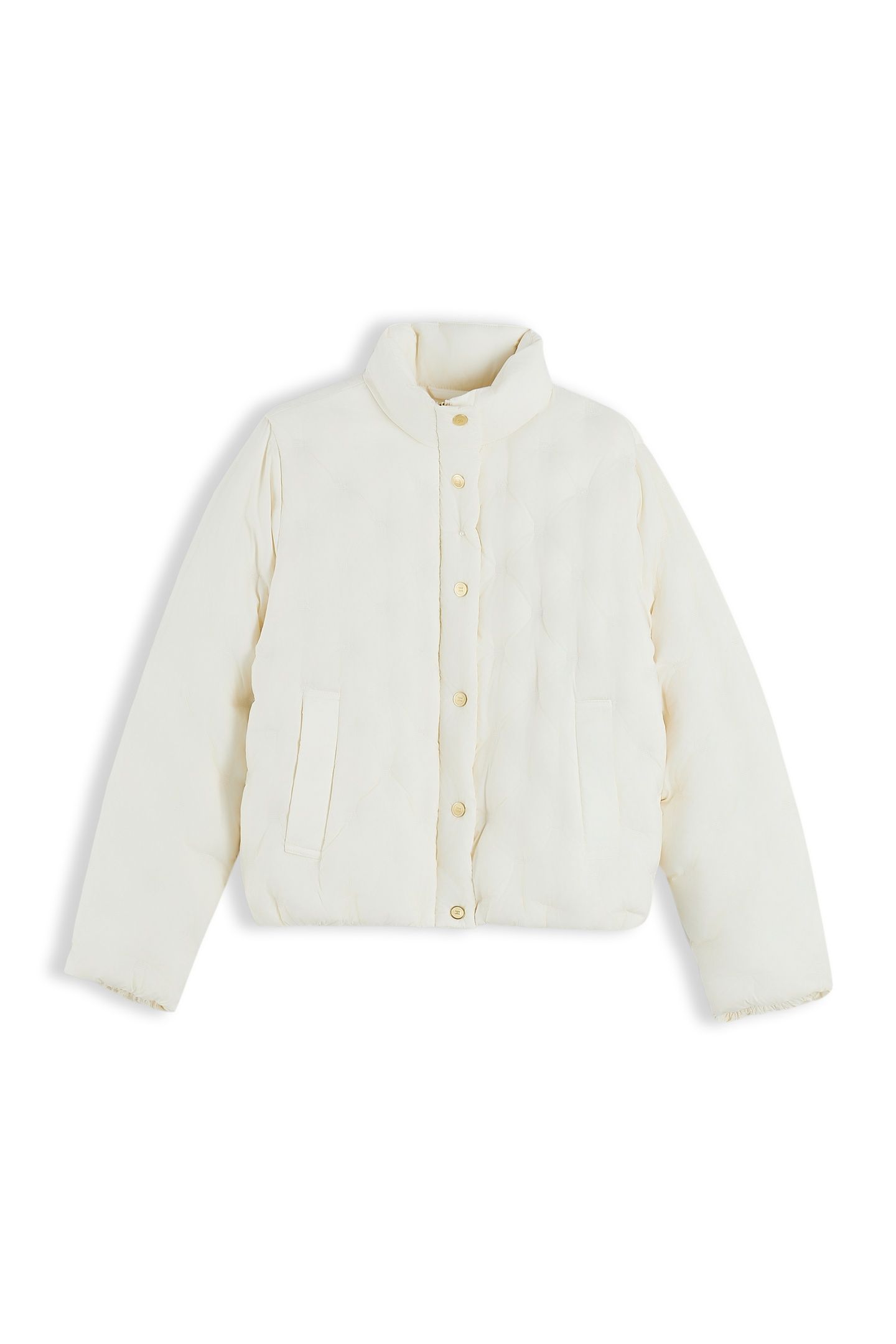 LIGHTWEIGHT DOWN FLAG QUILTED JACKET YELLOW 4