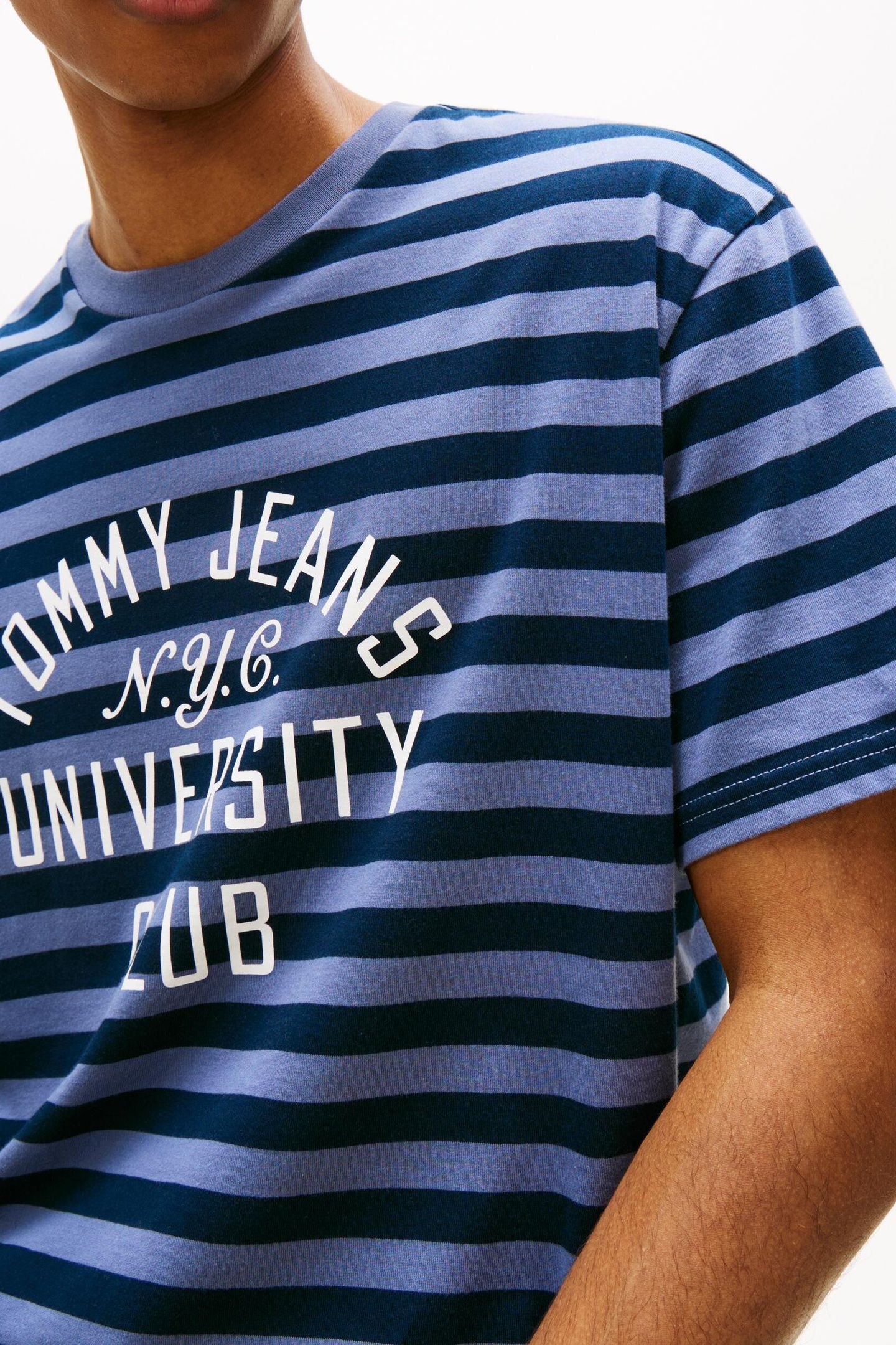 TJM RELAXED STRIPE GRAPHIC DARK NIGHT NAVY/BLUE MOMENT 5