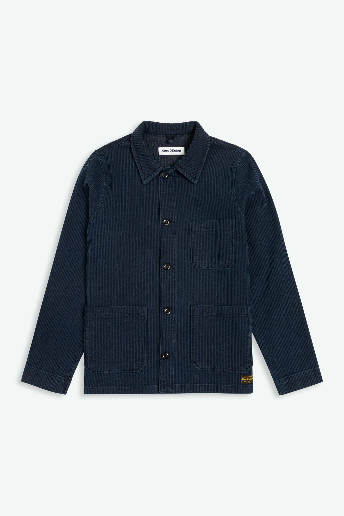 DUNCAN JACKET MID INDIGO CORD 4