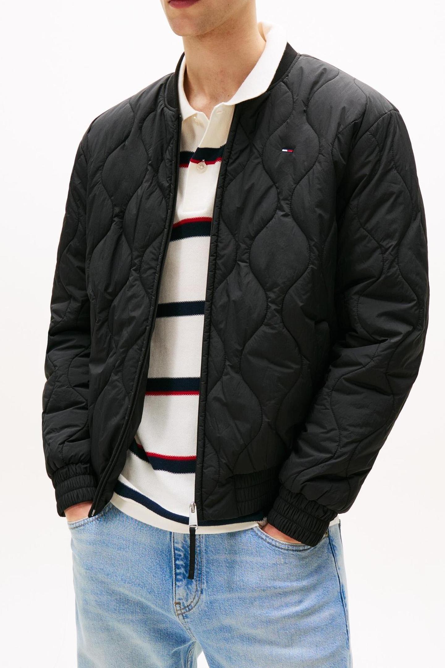 TJM LW QUILTED BOMBER JACKET BLACK 3