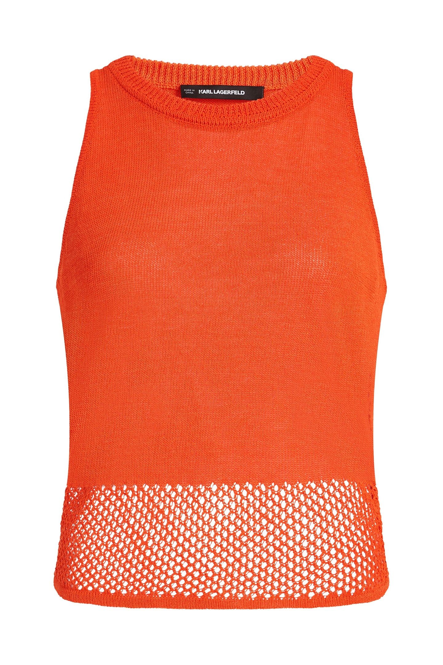 CROCHET KNIT TOP TANGERINE TANGO 1