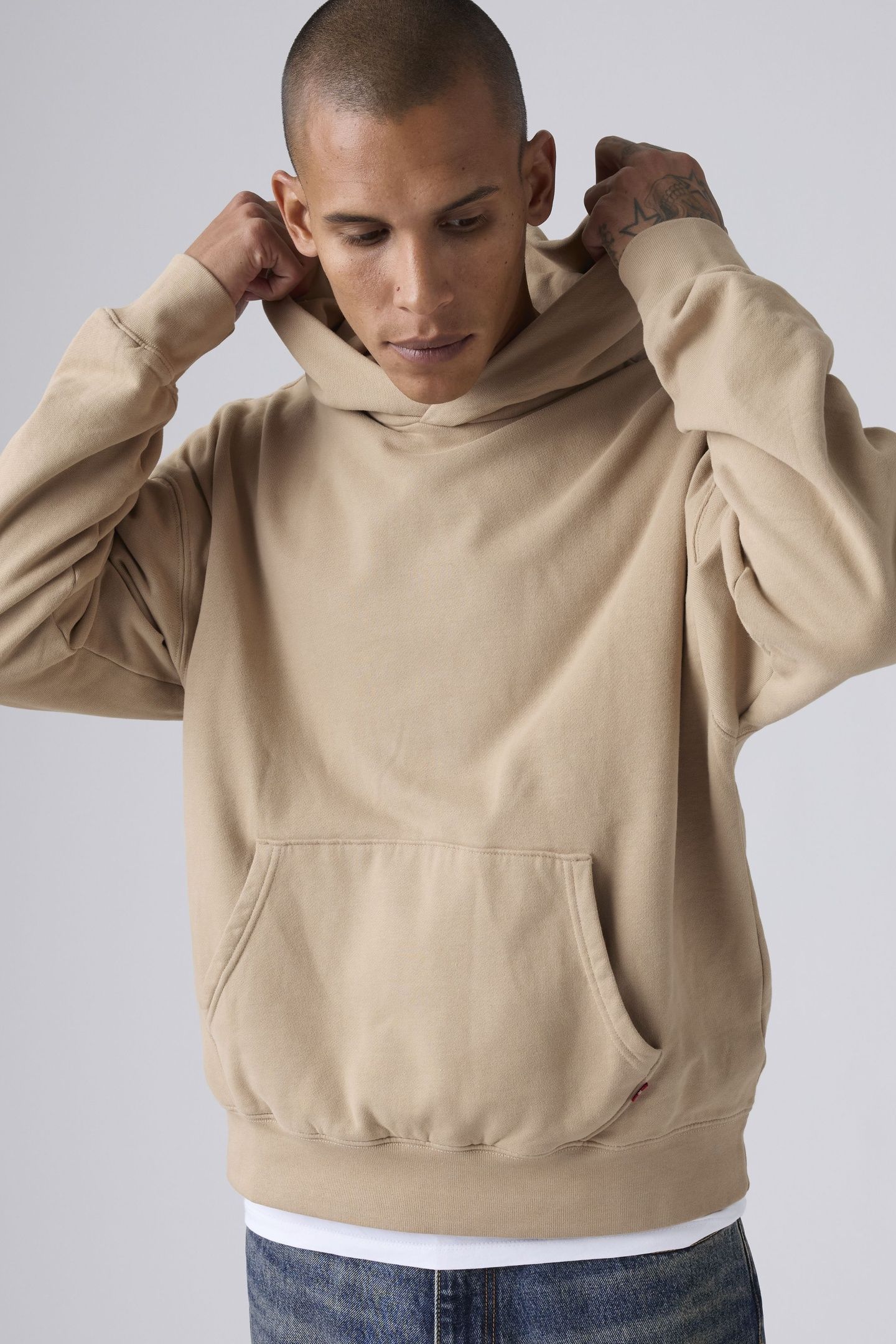 SOFT CROPPED HOODIE WHITE PEPPER WHITE P 6