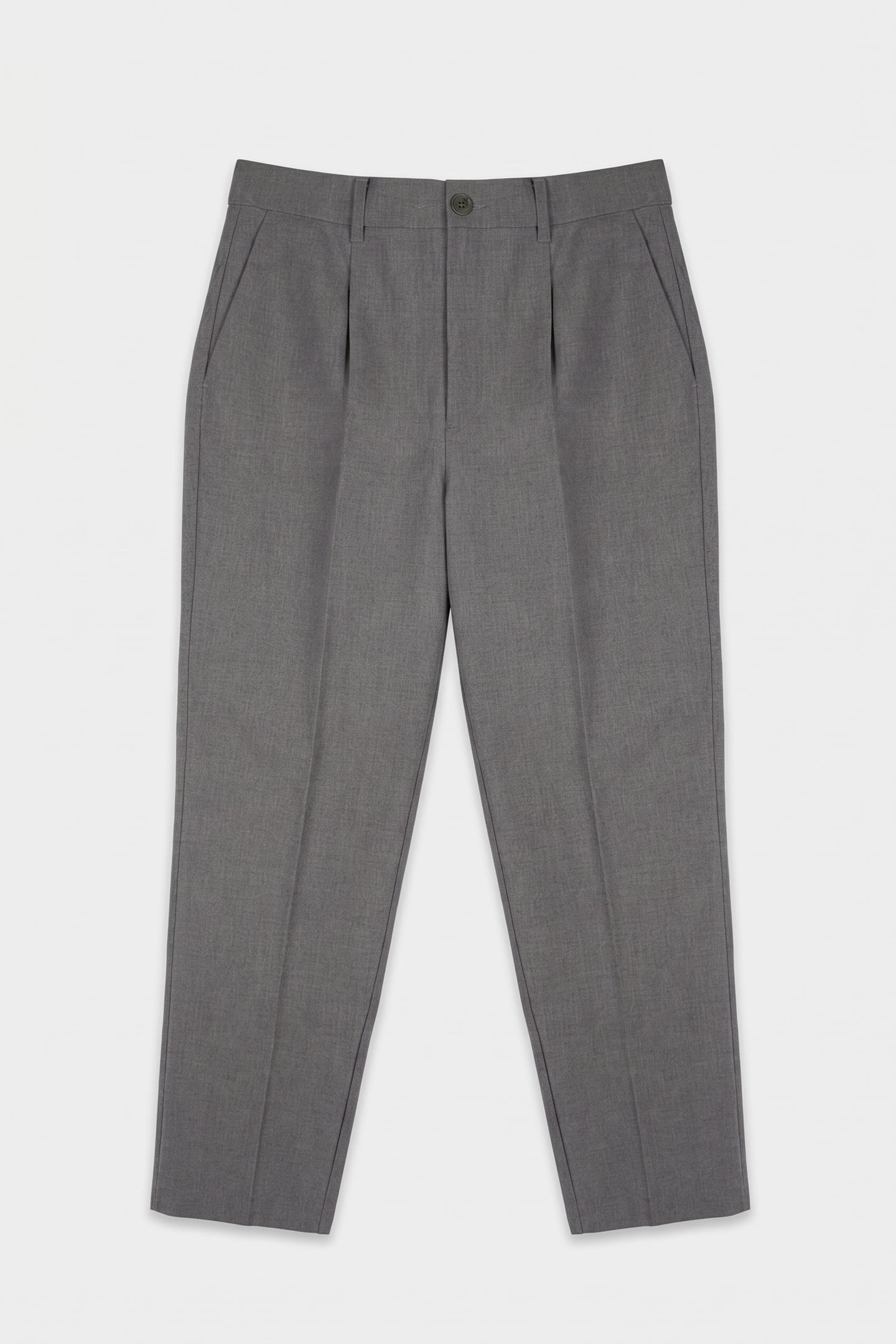 SLIM TAPERED PLEATED MARBLE GRAY 3