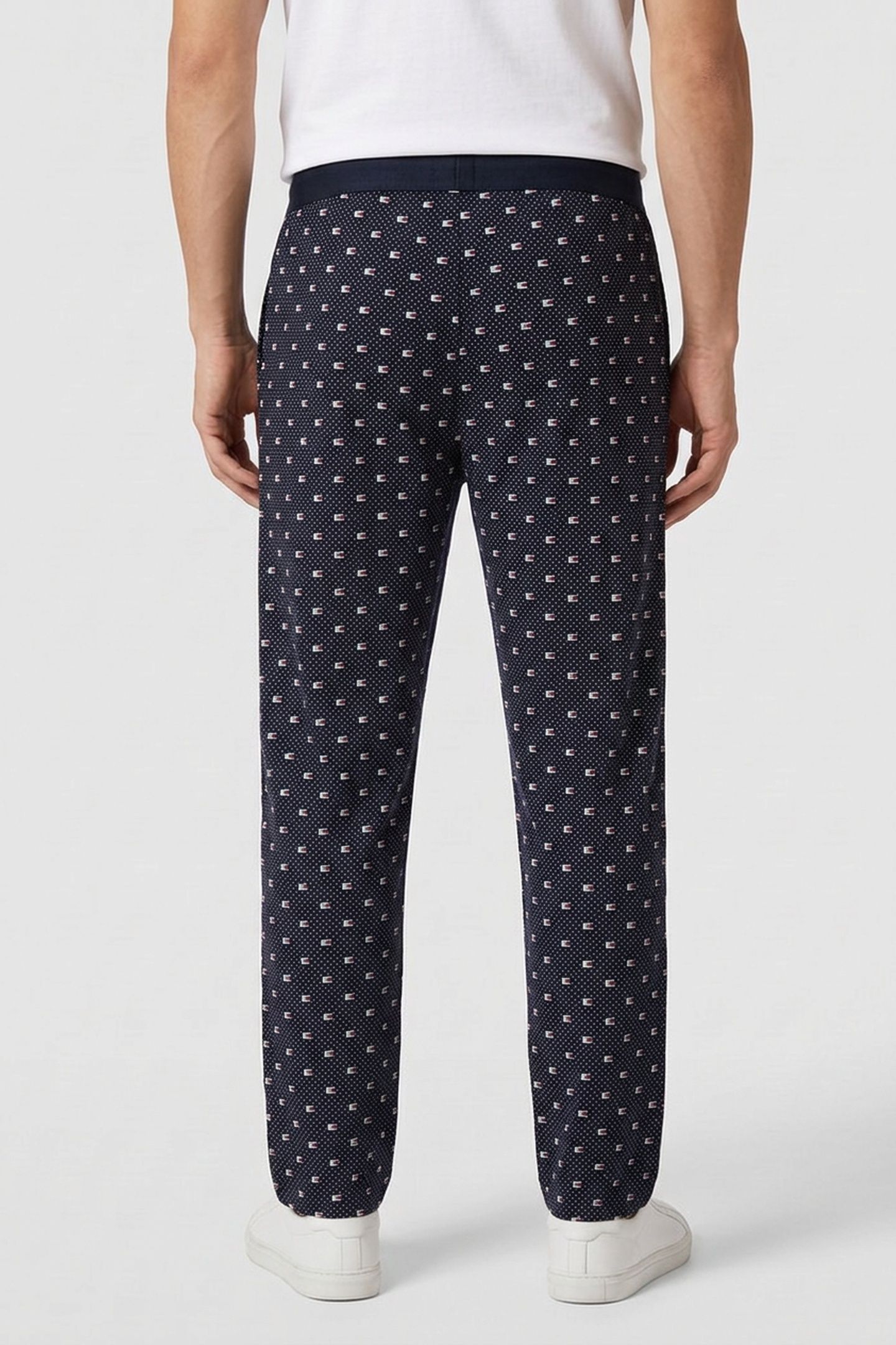 JERSEY PANT PRINT POLKA DOTS GEO DESERT SKY 2