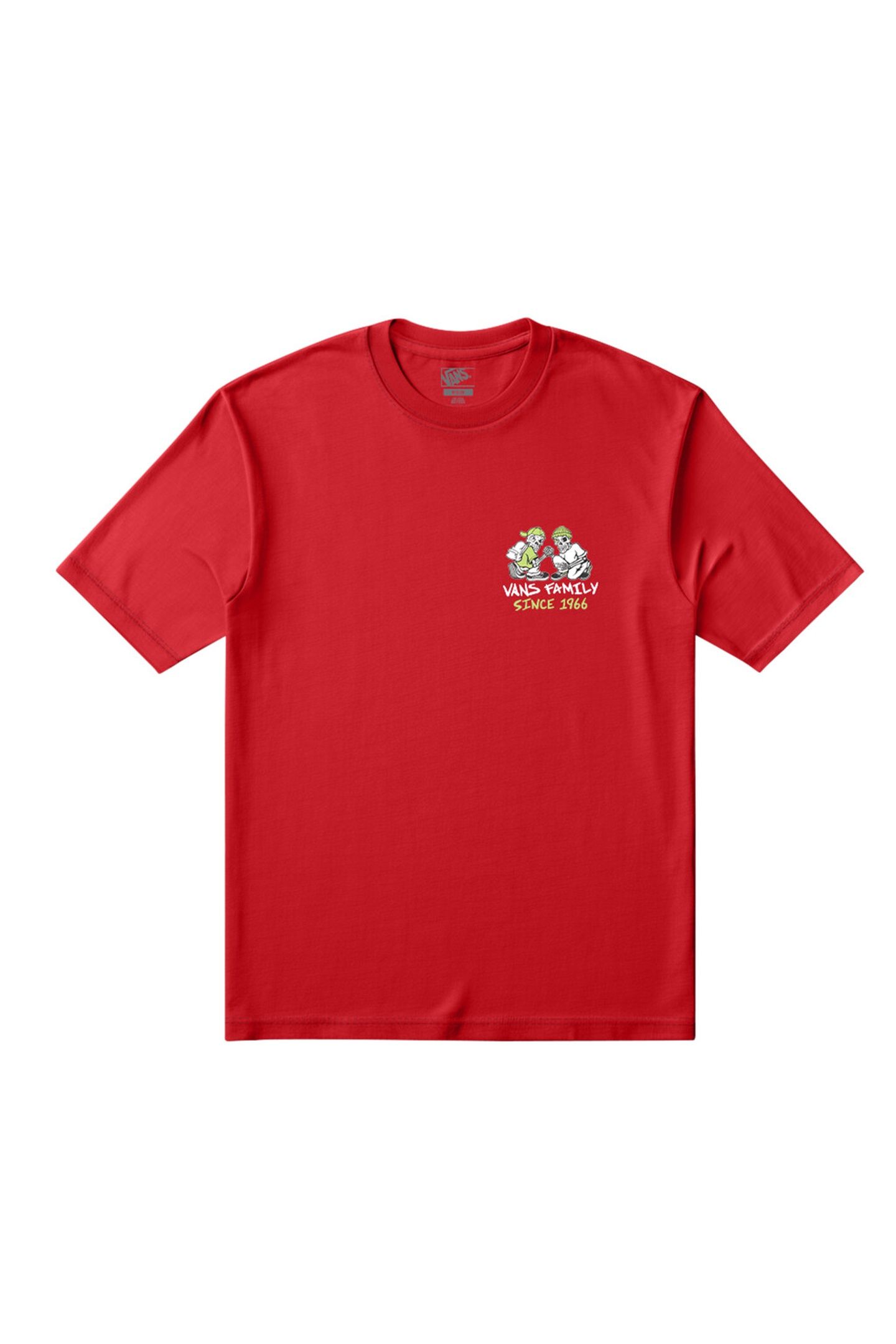 BOYS CHECKER BROS SS TEE RACING RED 4