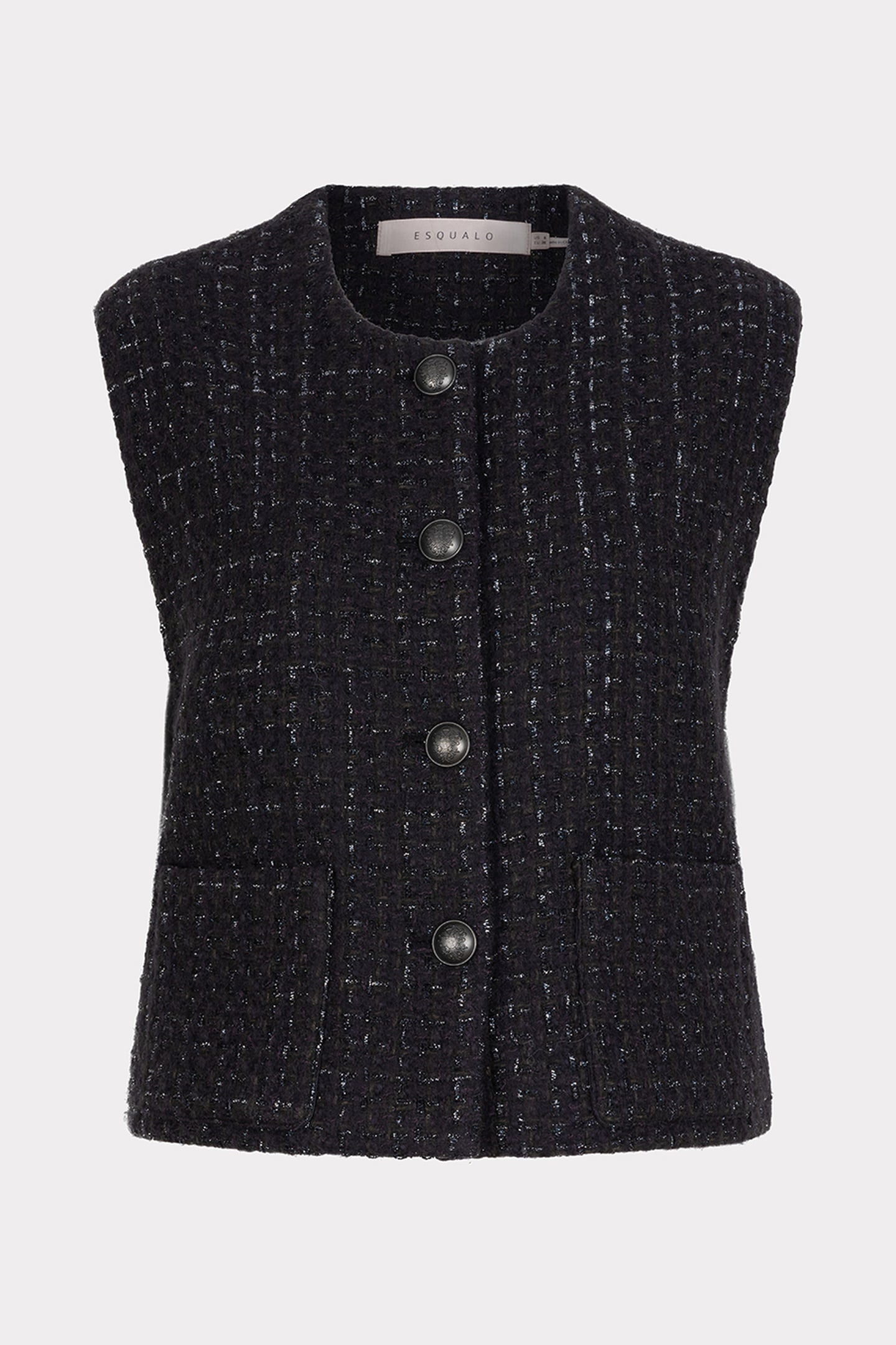 GILET TWEED ANTHRACITE 4