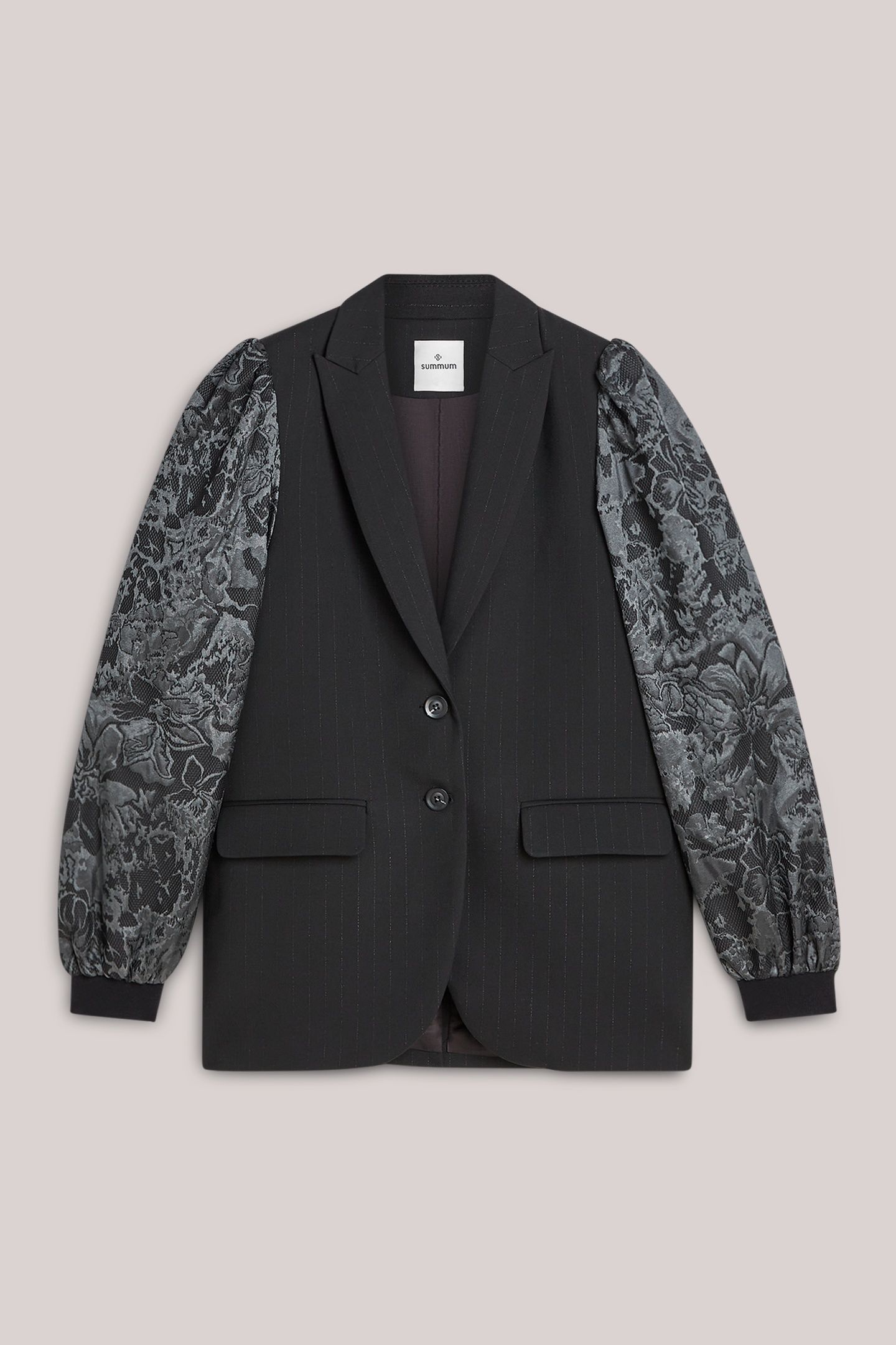 BLAZER PINSTRIPE SHINY BLACKS 4