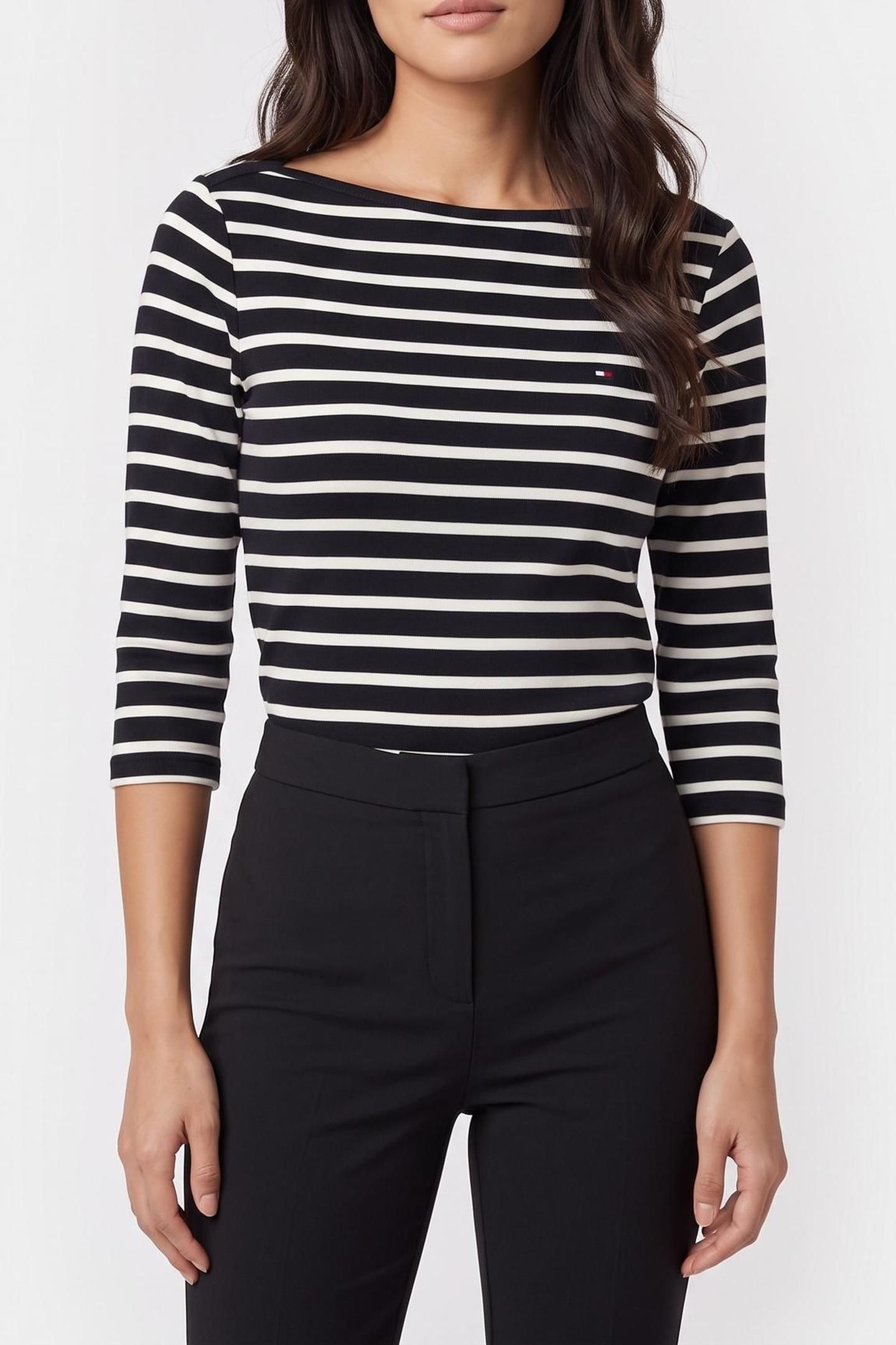 NEW CODY SLIM BOAT-NECK BRETON/DESERT SKY/ECRU 1