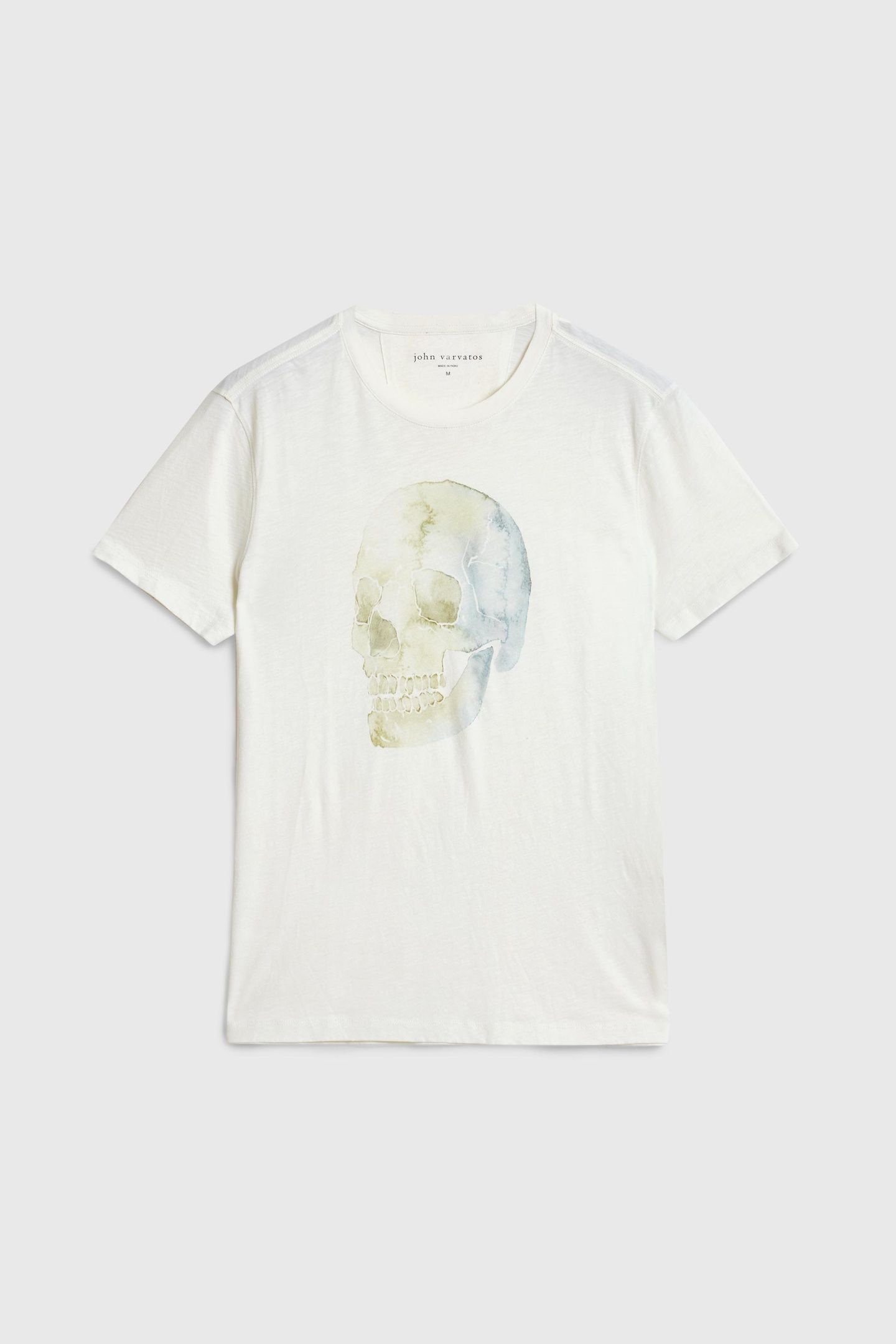 SS CREW TEE - WATERCOLOR SKULL SALT 2