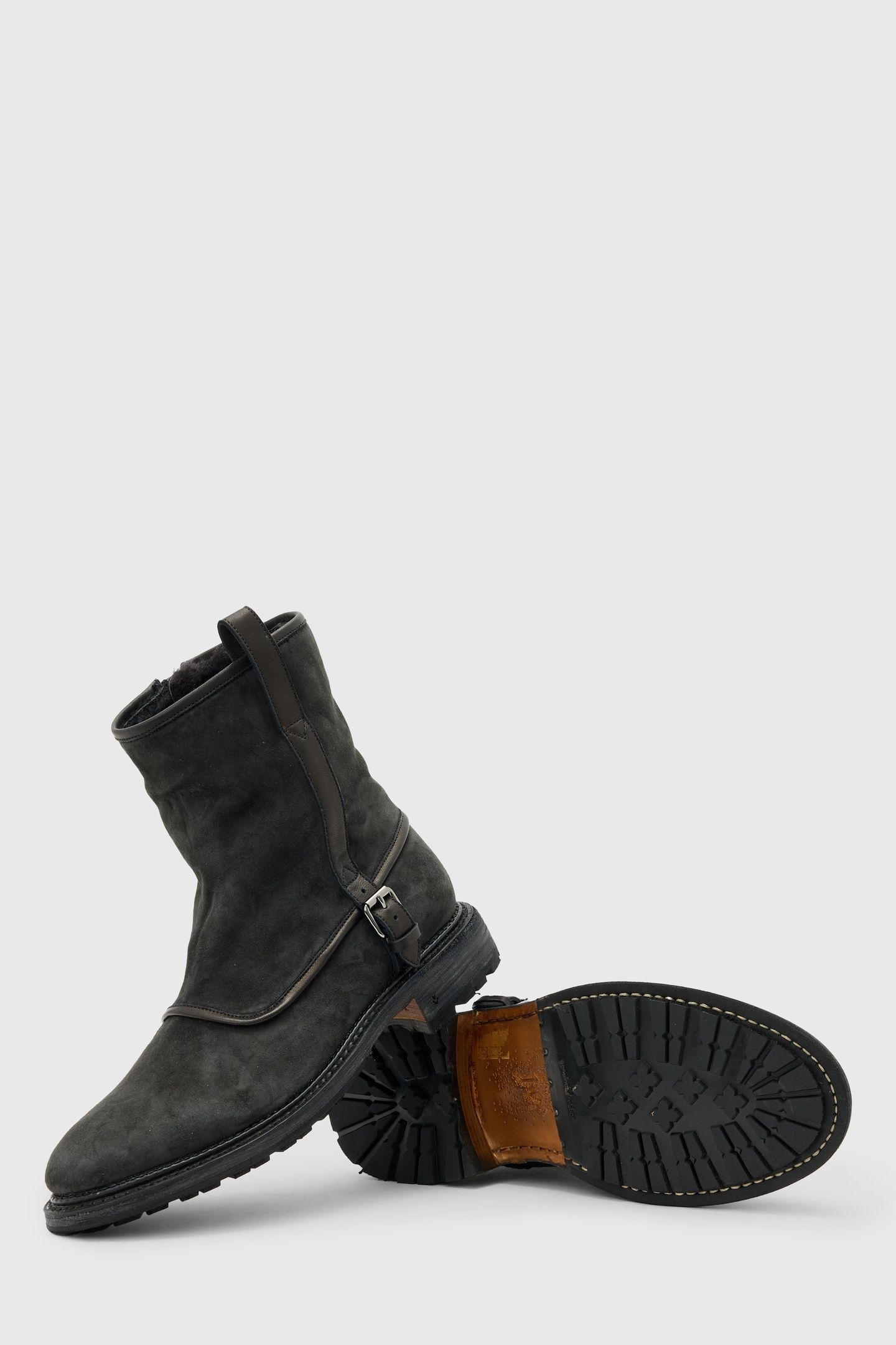 HERITAGE SHEARLING BOOT CHARCOAL 2